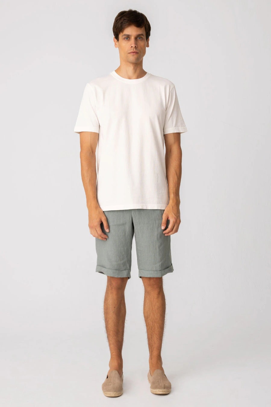 Men's cotton t-shirt white kraken - imagen 1