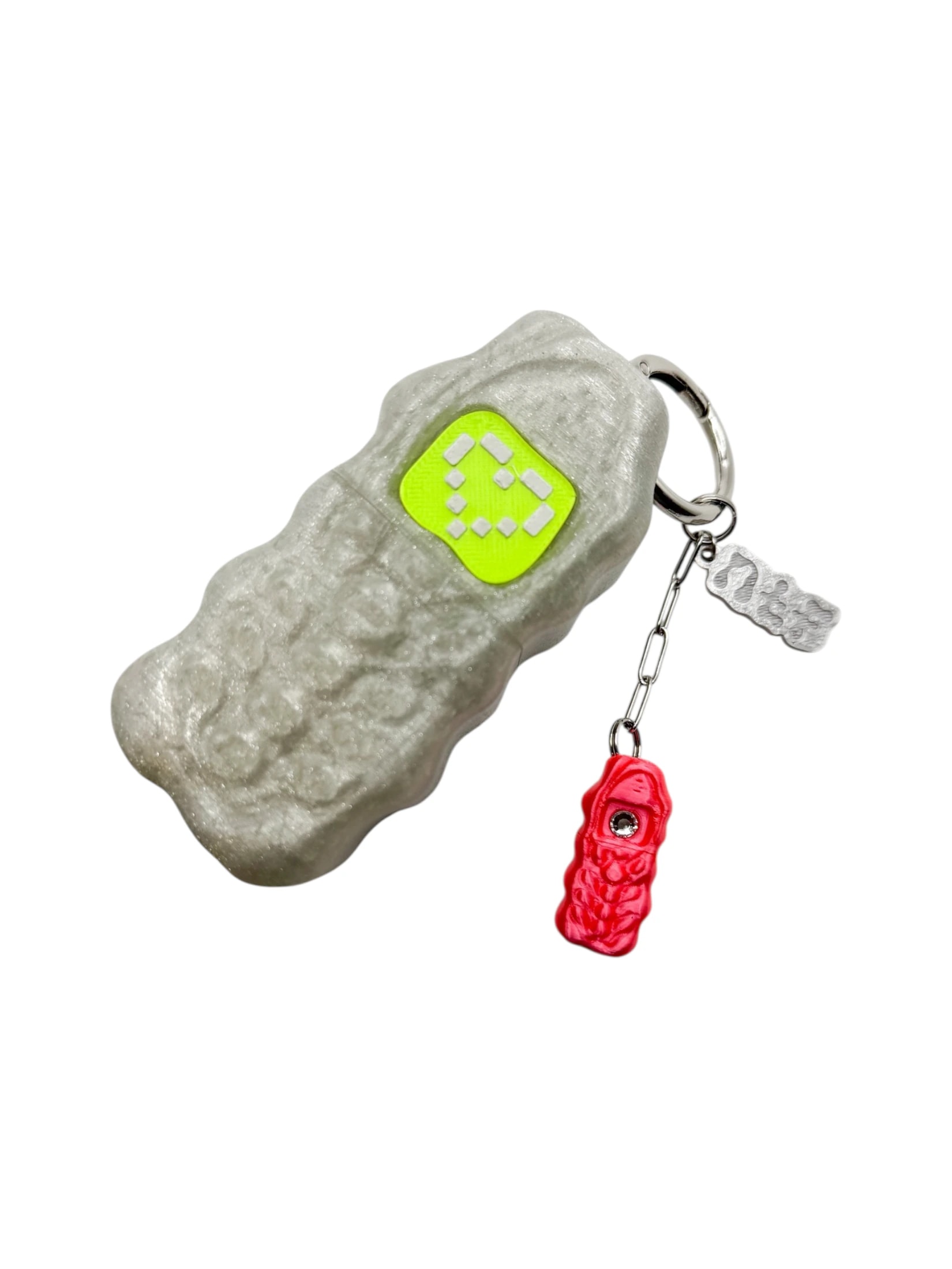 charm not a phone glitter plateado - imagen 1