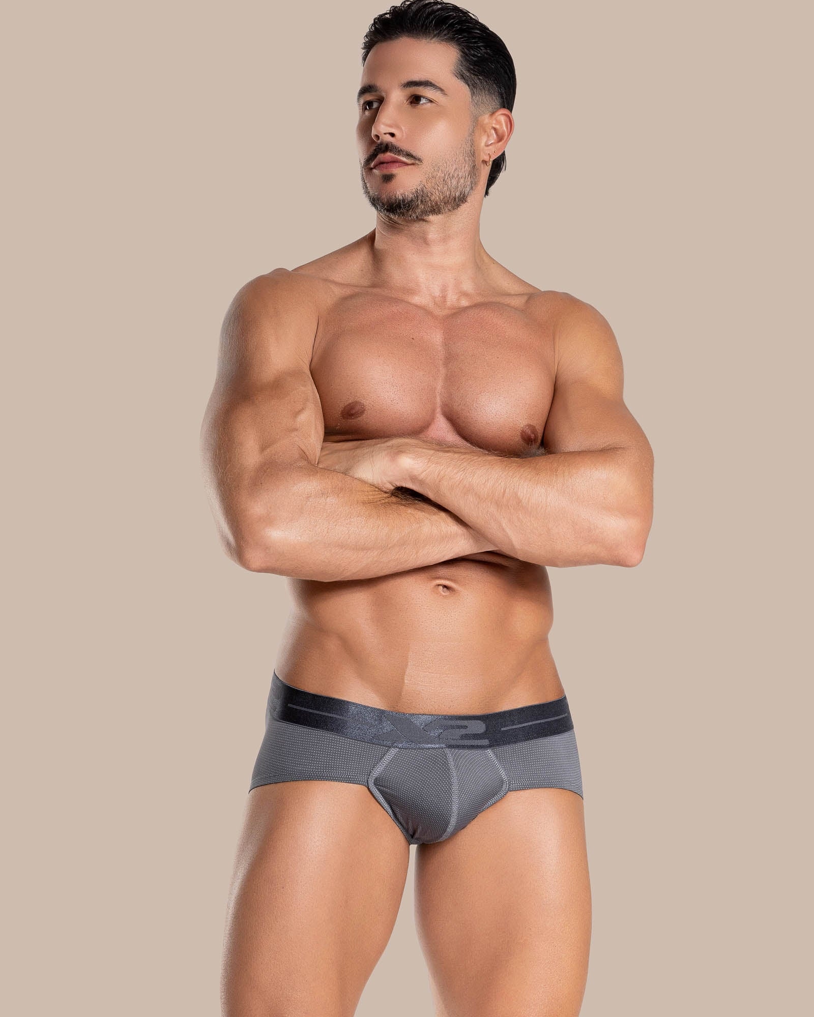 Brief Martino Nylon Gris X2 - imagen 1
