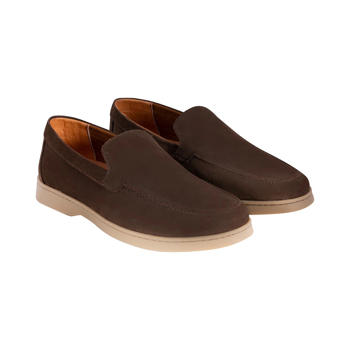 Loafer Hombre Nobuck Tabaco - imagen 1