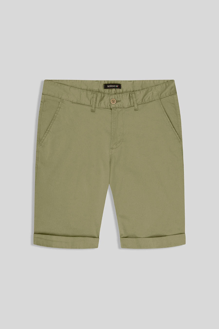 Men's cotton bermuda military green new siena - imagen 1