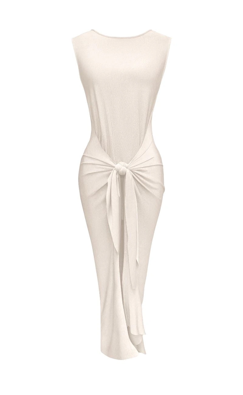 VESTIDO LARGO OBA MARFIL - imagen 1