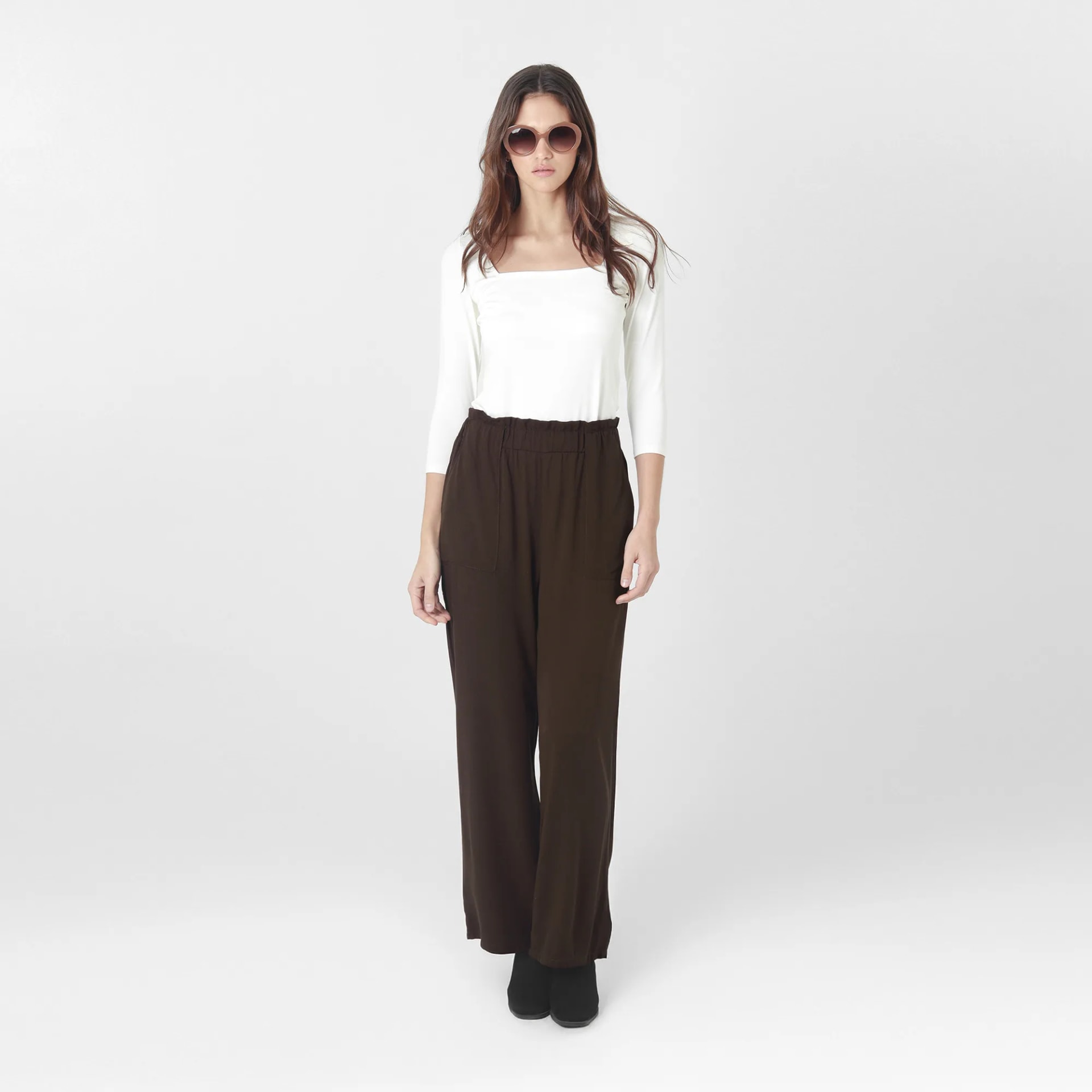 Pantalon Tiro Alto Bota Recta - imagen 1