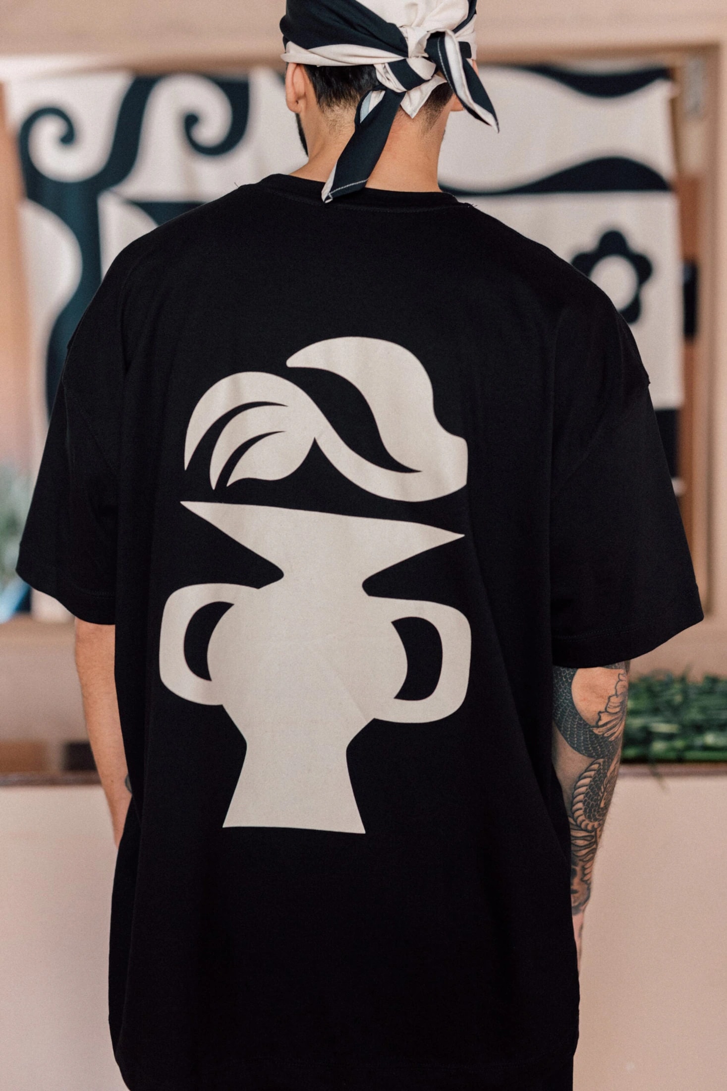 T-shirt Oversize Jarrón Mediterráneo - imagen 1