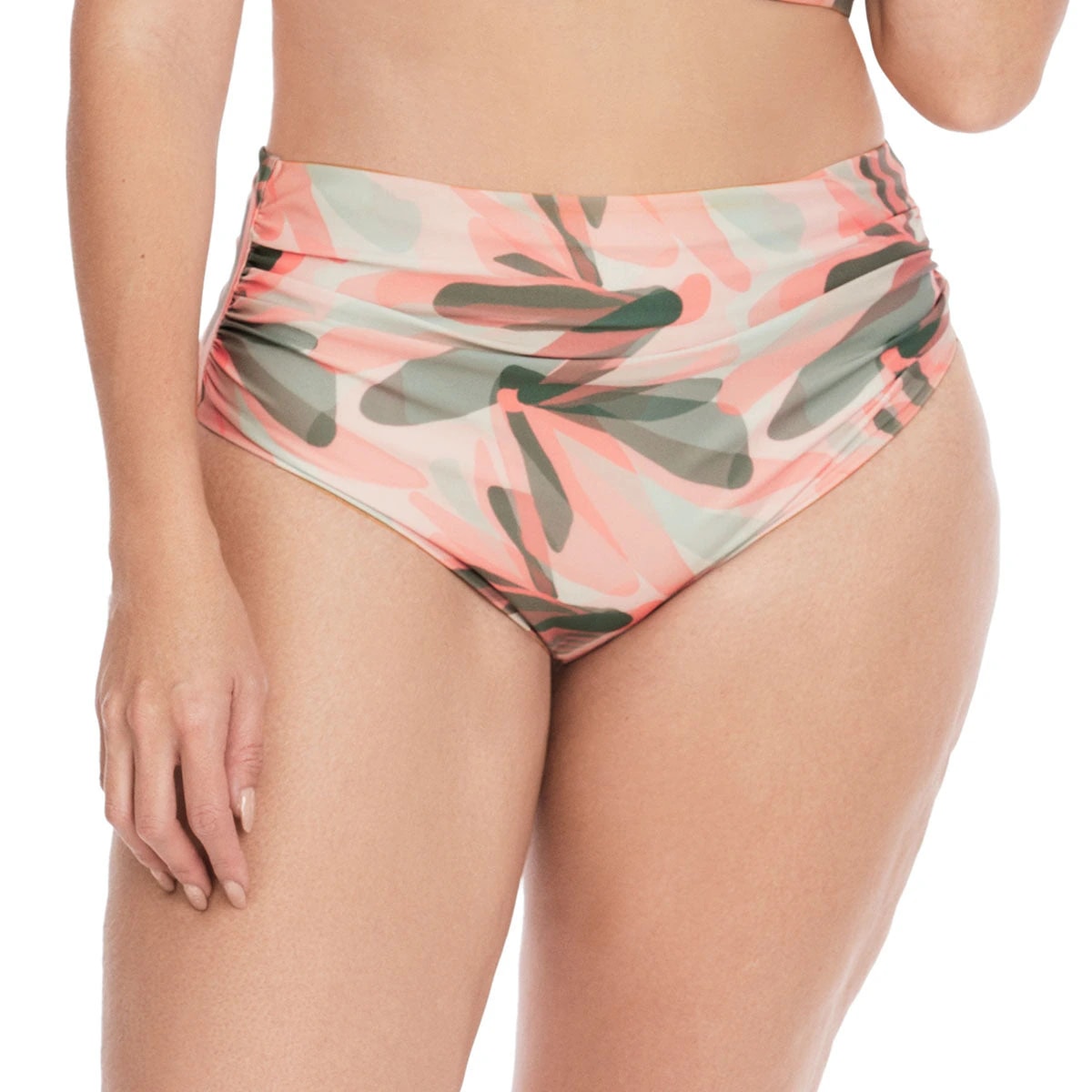 PANTY DE VESTIDO DE BAÑO CON DRAPEADO EN DELANTERO - imagen 1