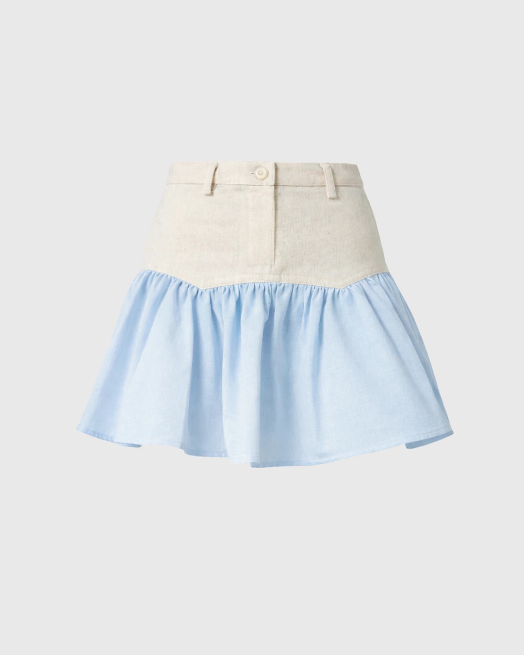 SAND STRIPE MINI SKIRT (SKY) - imagen 1