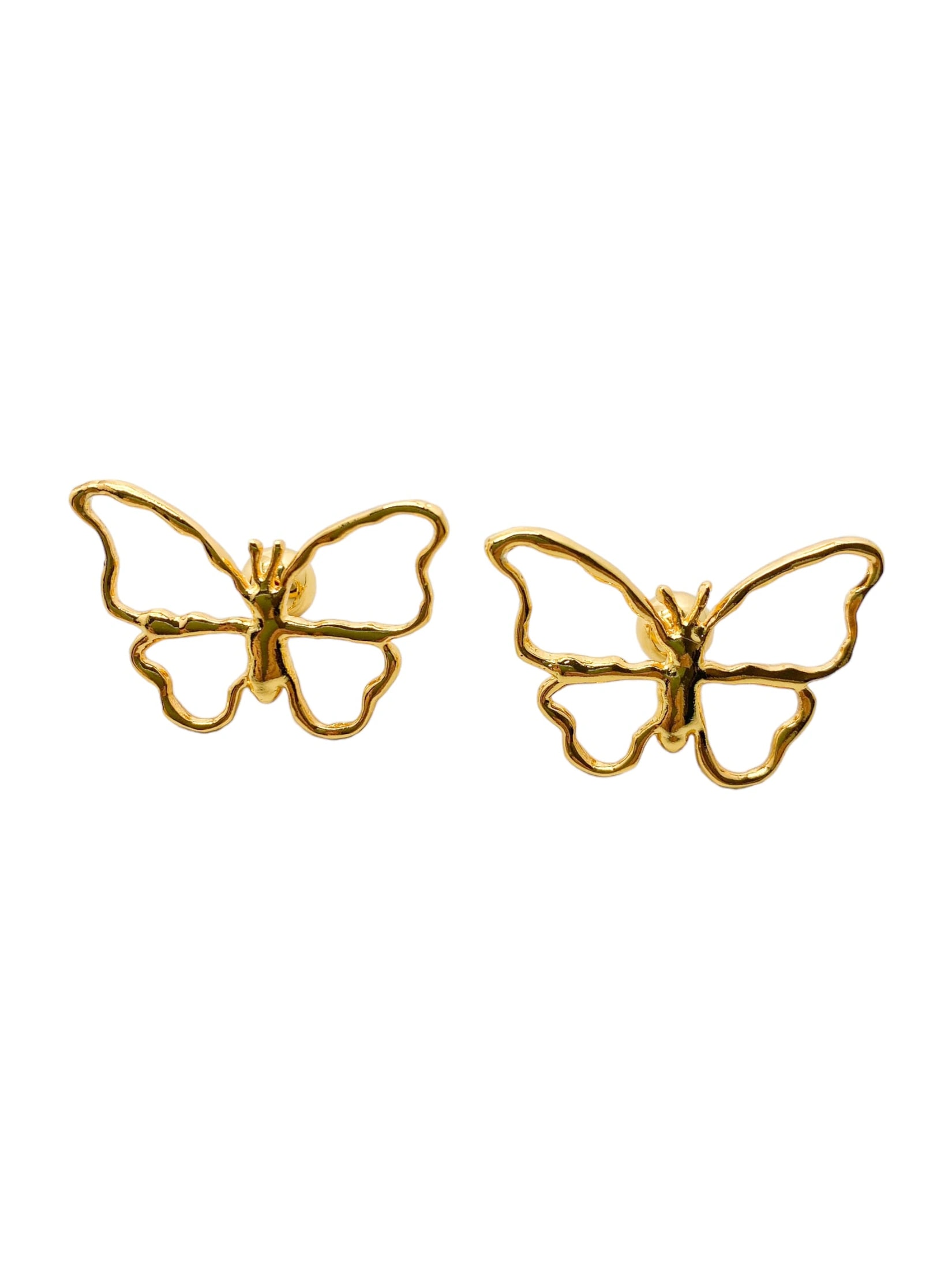 aretes mariposa cosmic water gold - imagen 1