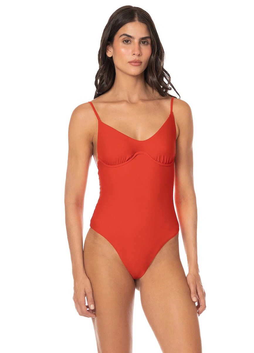 Maaji Red Celine Cheeky Cut Underwire One Piece - imagen 1
