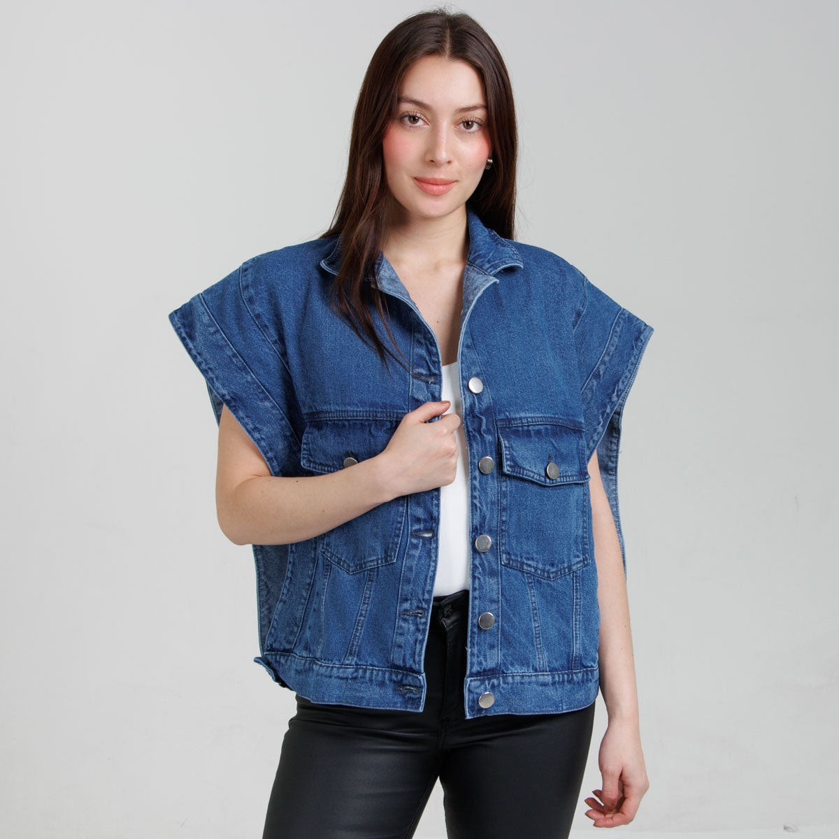 Poncho denim Axspen B1809 - imagen 1