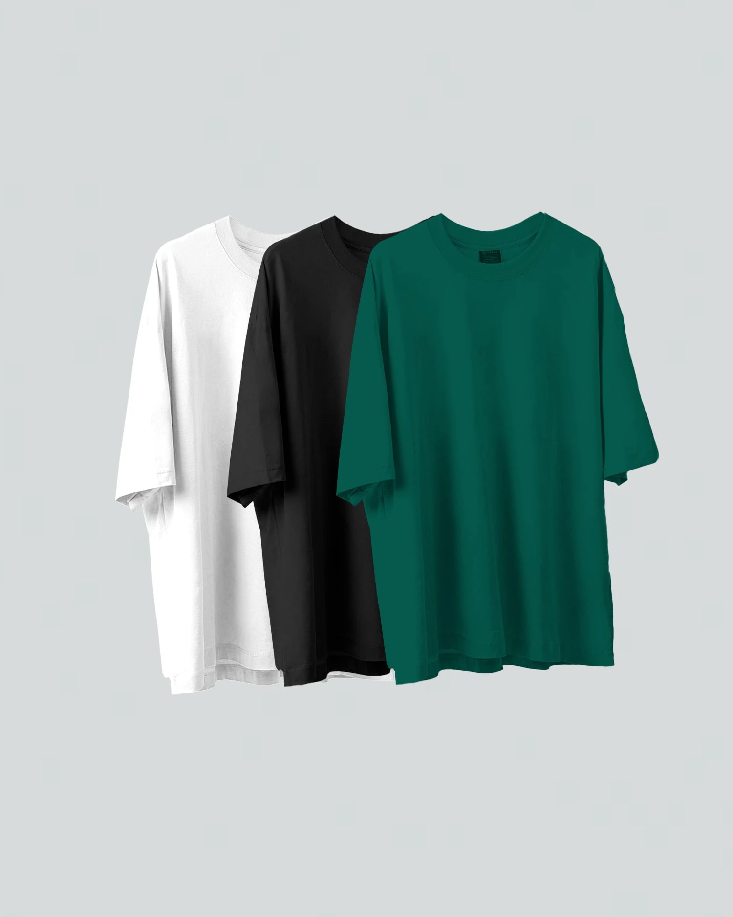 Pack X3 Camisetas Básicas Oversize Green - imagen 1