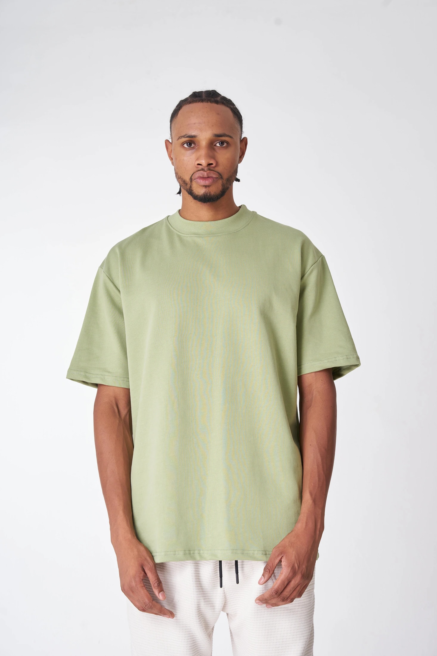 CAMISETA 300 GRAMOS 100% ALGODÓN VERDE CLARO - imagen 1