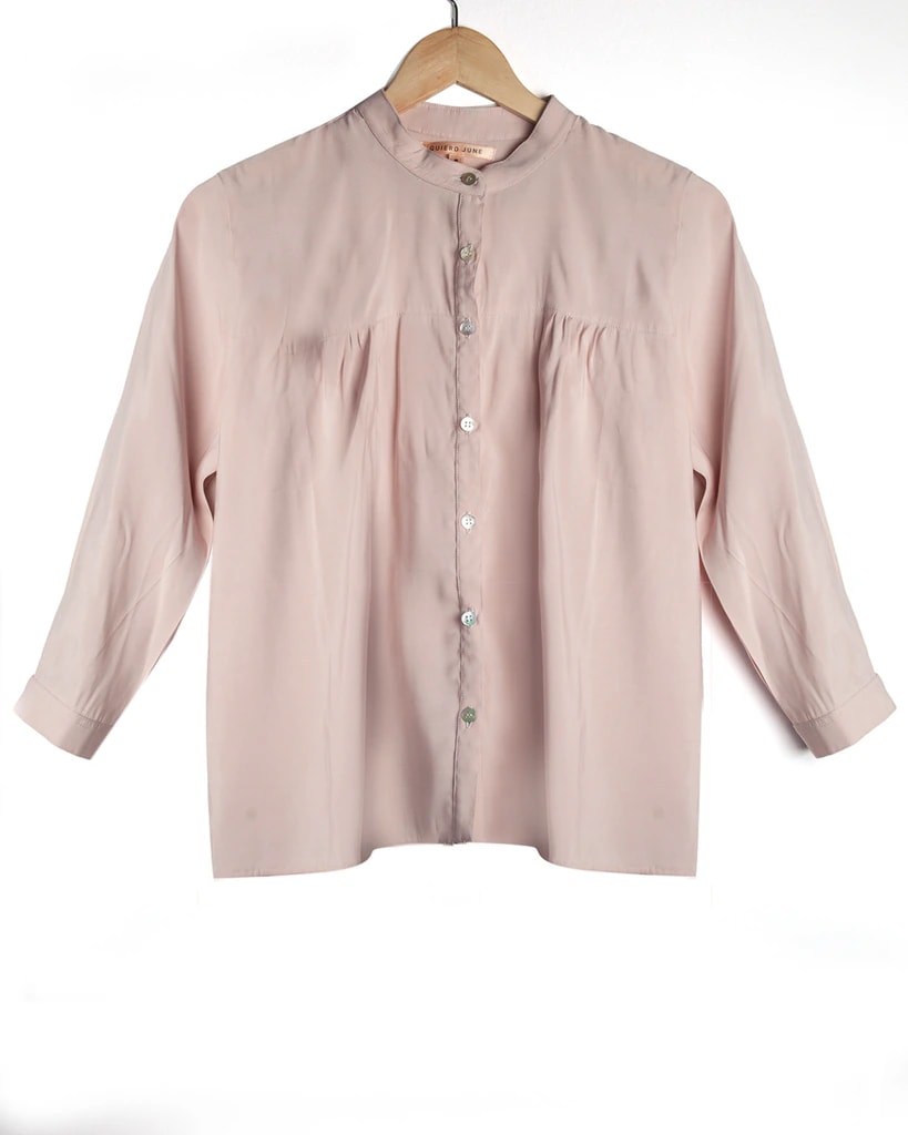 Camisa Velvet Nude - imagen 1