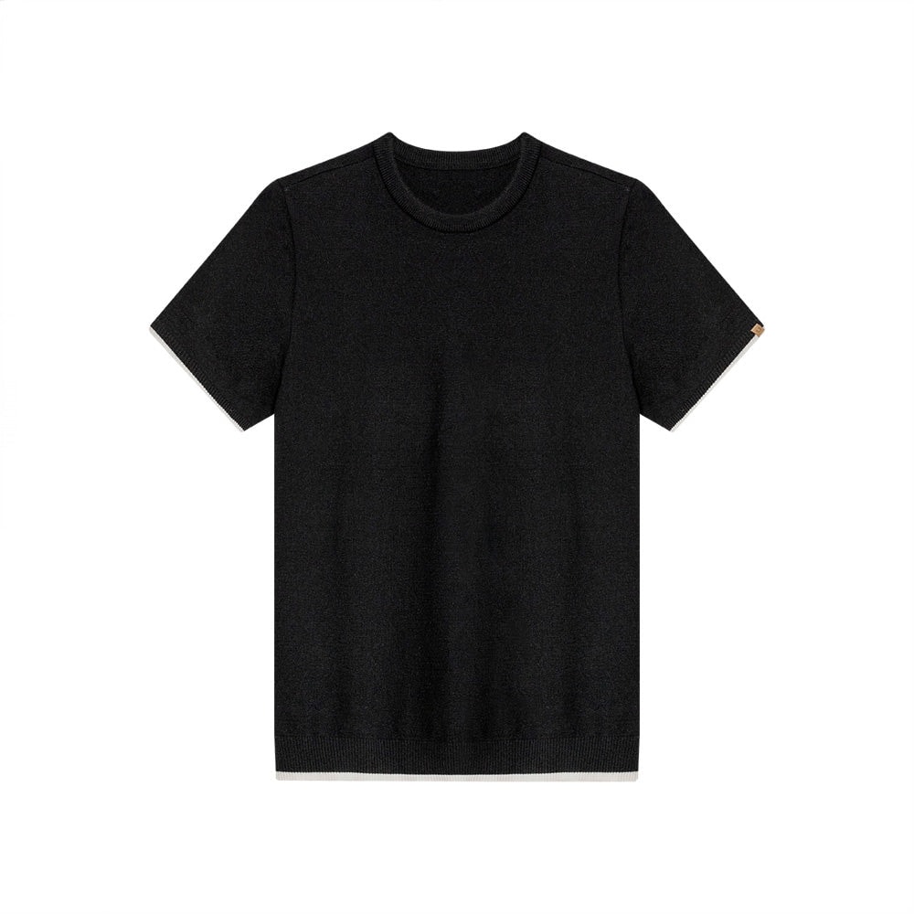 CAMISETA CUELLO REDONDO NÁPOLES NEGRO - imagen 1