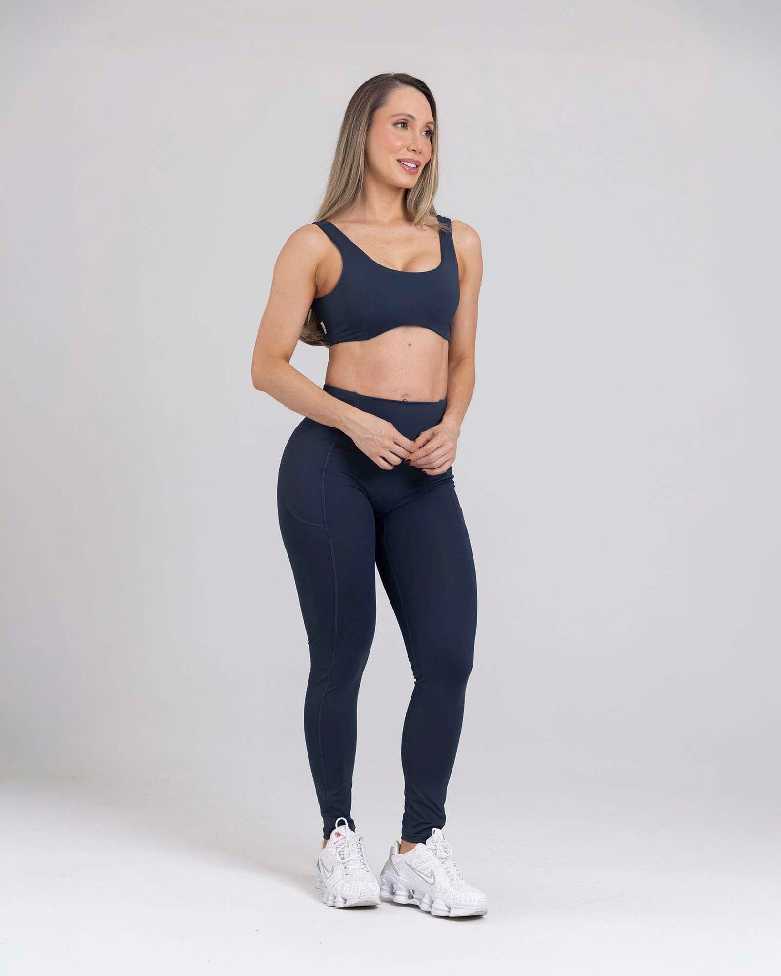 Leggings minimal glow azul moonlit flexi FIBER - imagen 1