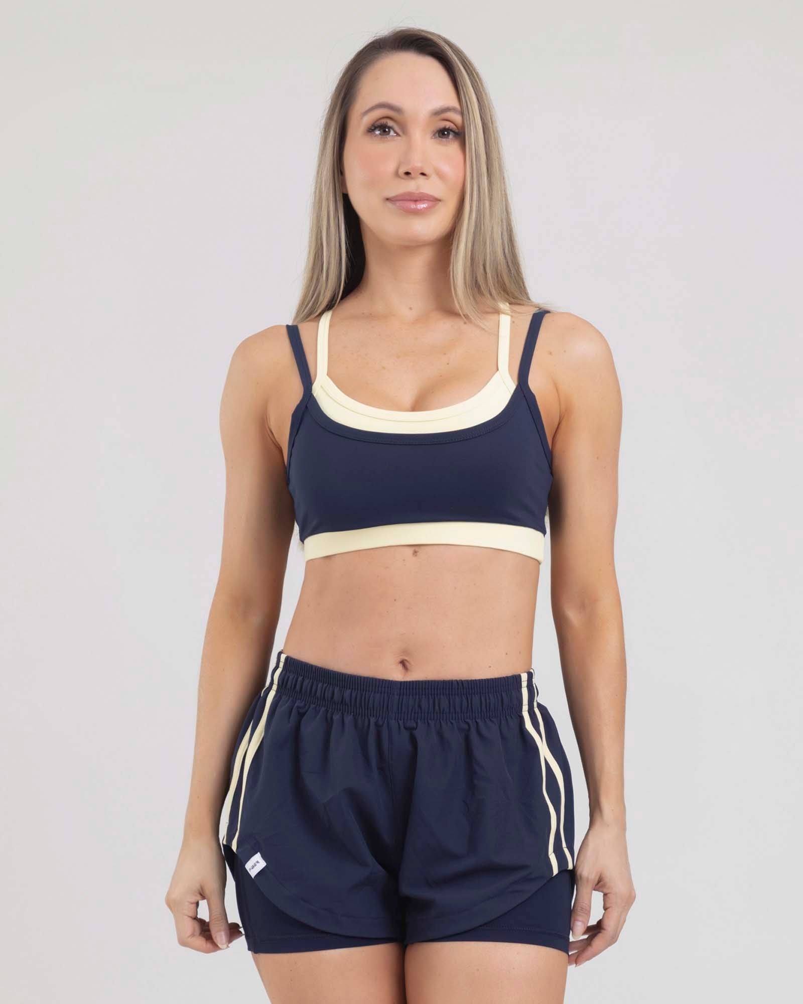 Top sisa azul navy dual glow tropi FIBER - imagen 1