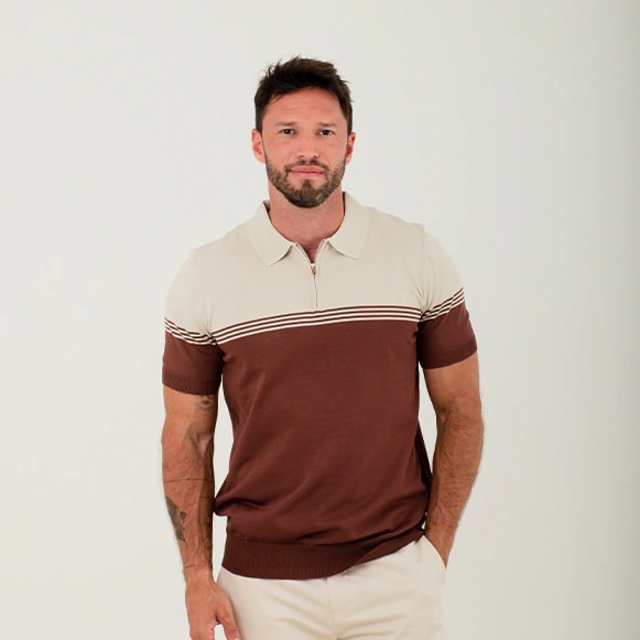 SUETER POLO MODA TEJIDO HOMBRE - imagen 1