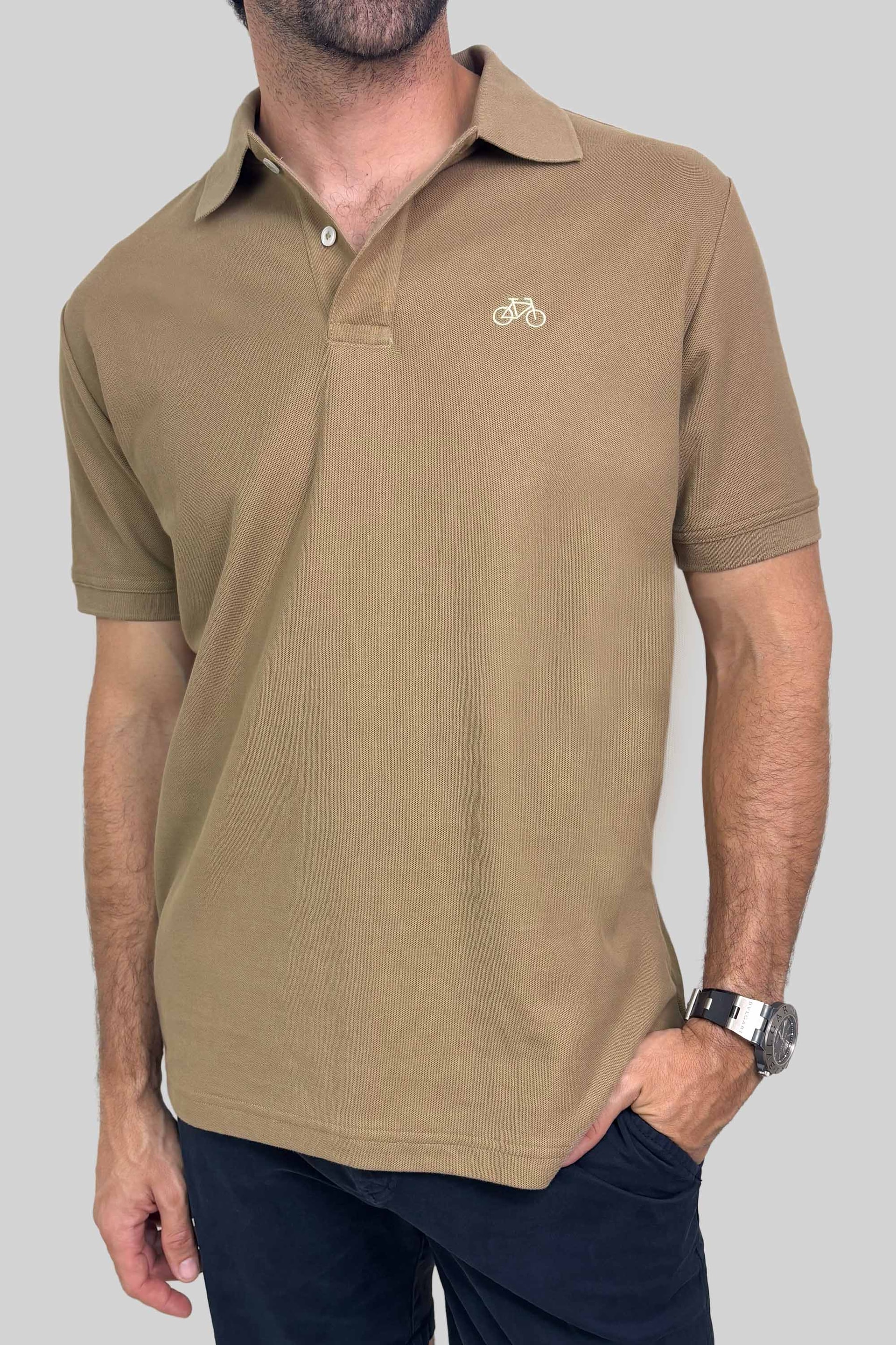 POLO MANGA CORTA MOCHA - imagen 1