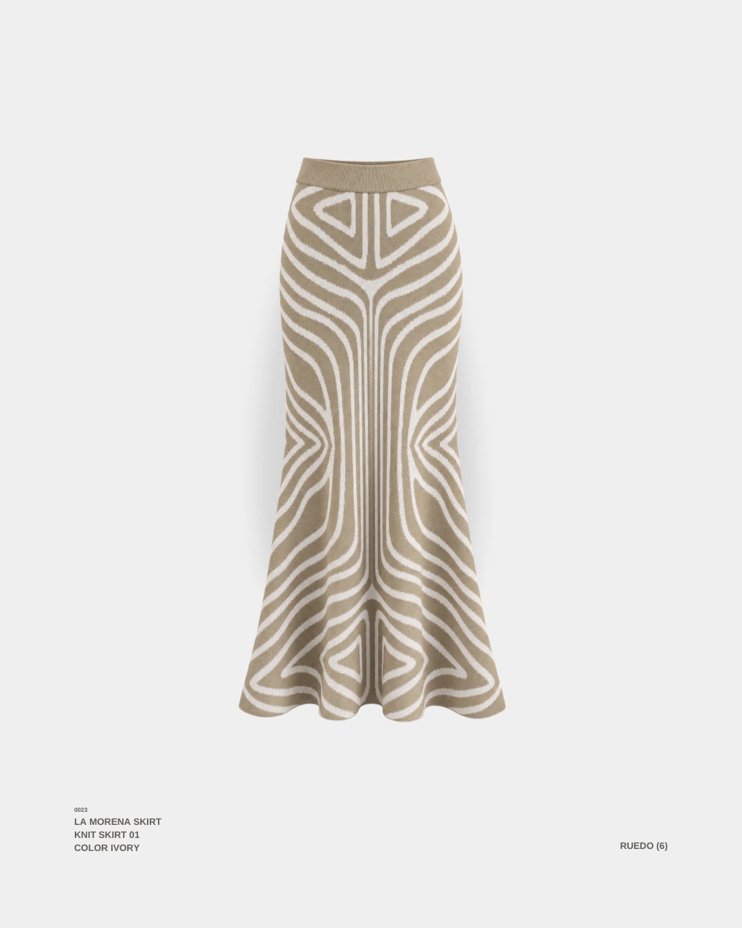 "LA MORENA" SKIRT IVORY - imagen 1