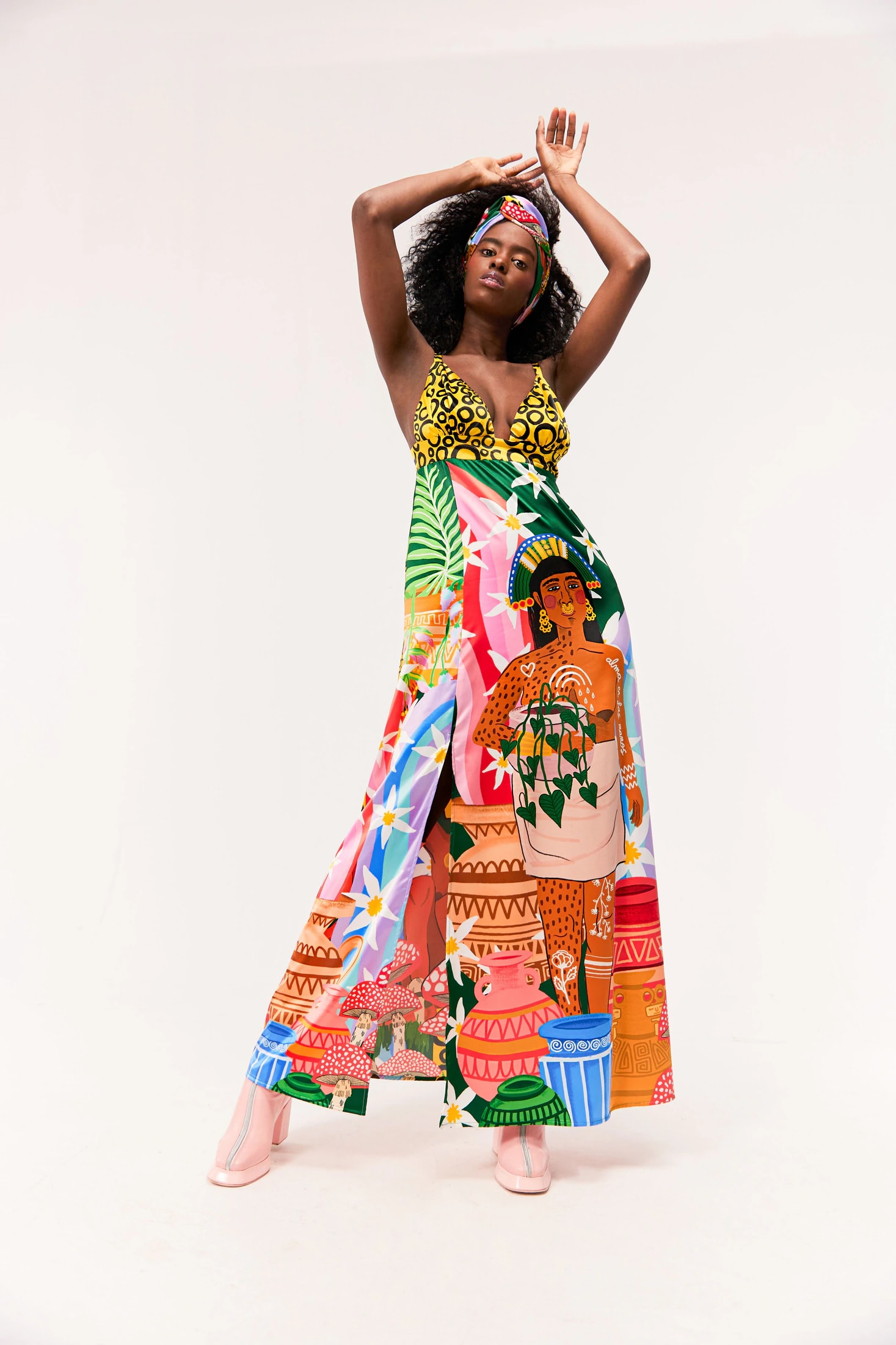 Vestido Ritual / Estampado Alma de Barro - imagen 1
