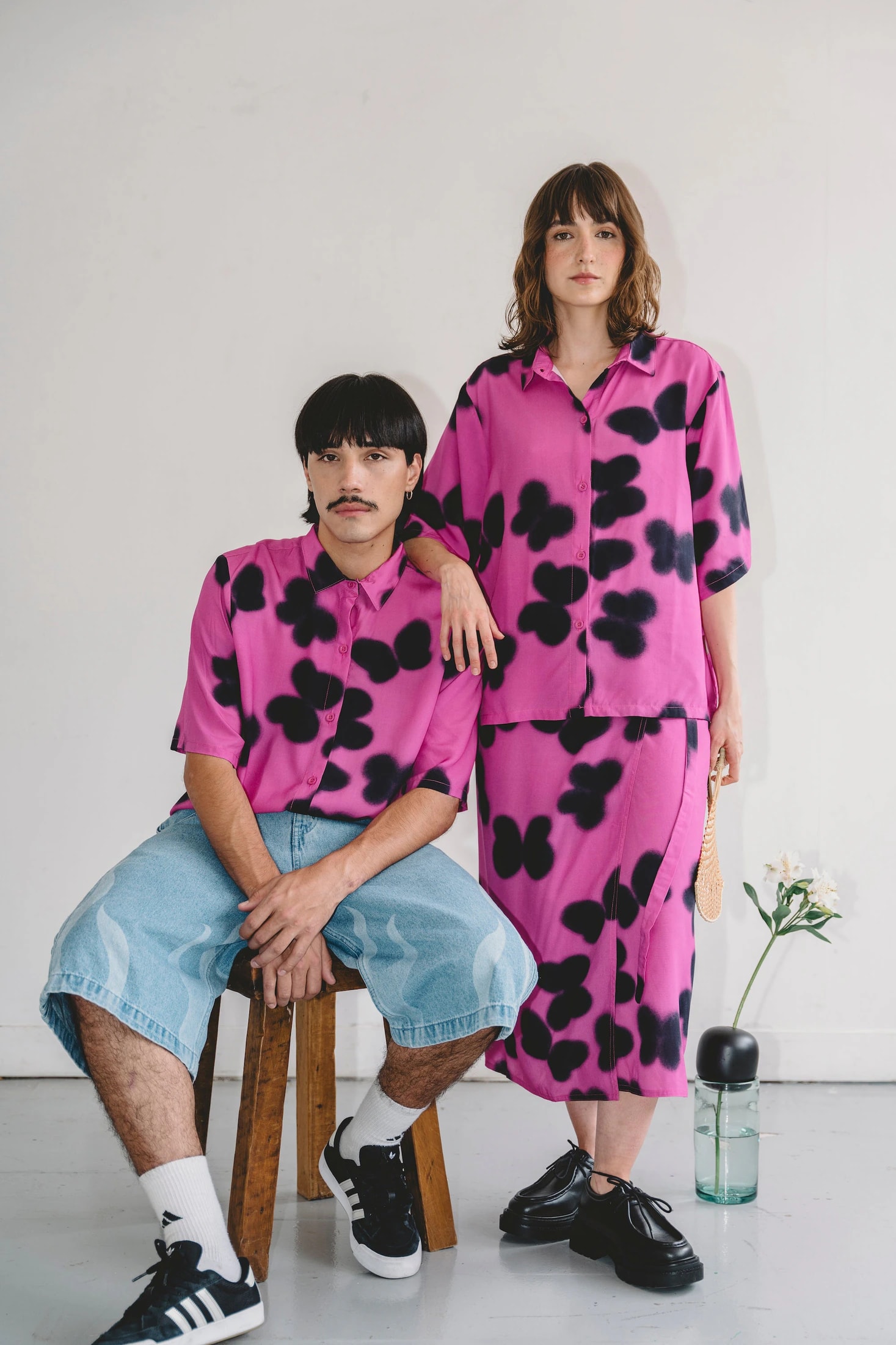 Camisa SOMBRAS rosa - UNISEX - imagen 1