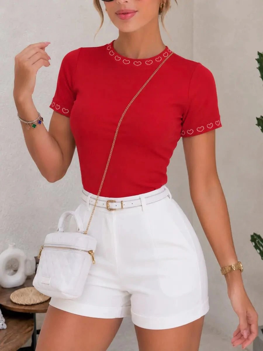 Blusa Love rojo - imagen 1