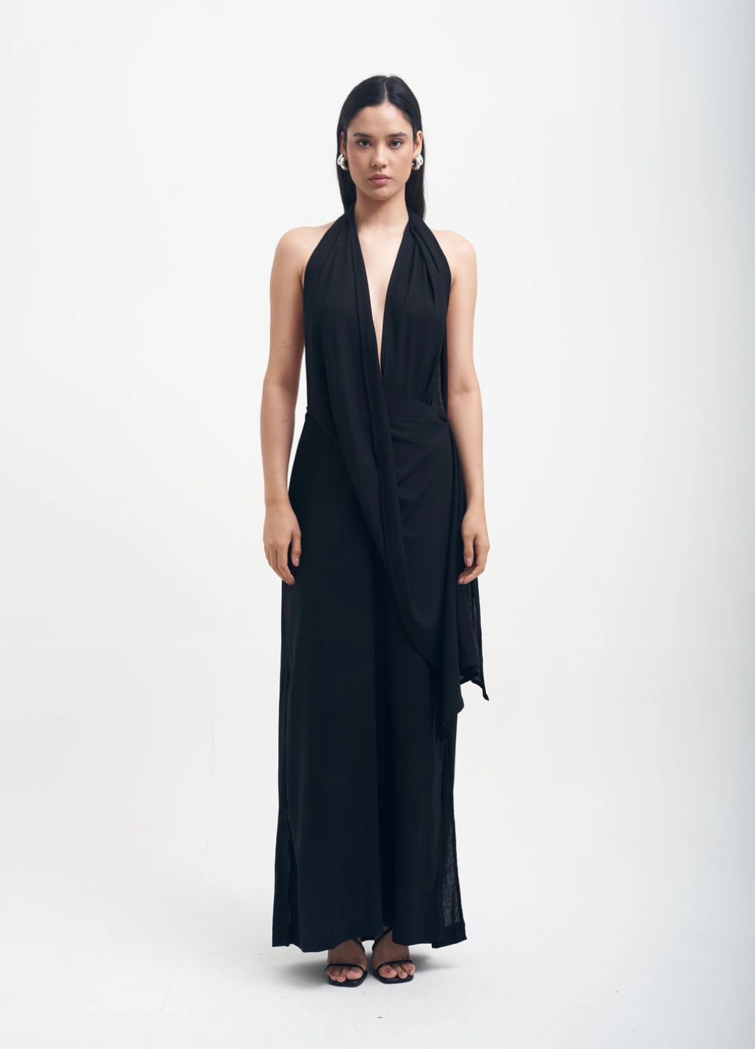 Vestido Maxi Torbellino Negro - imagen 1