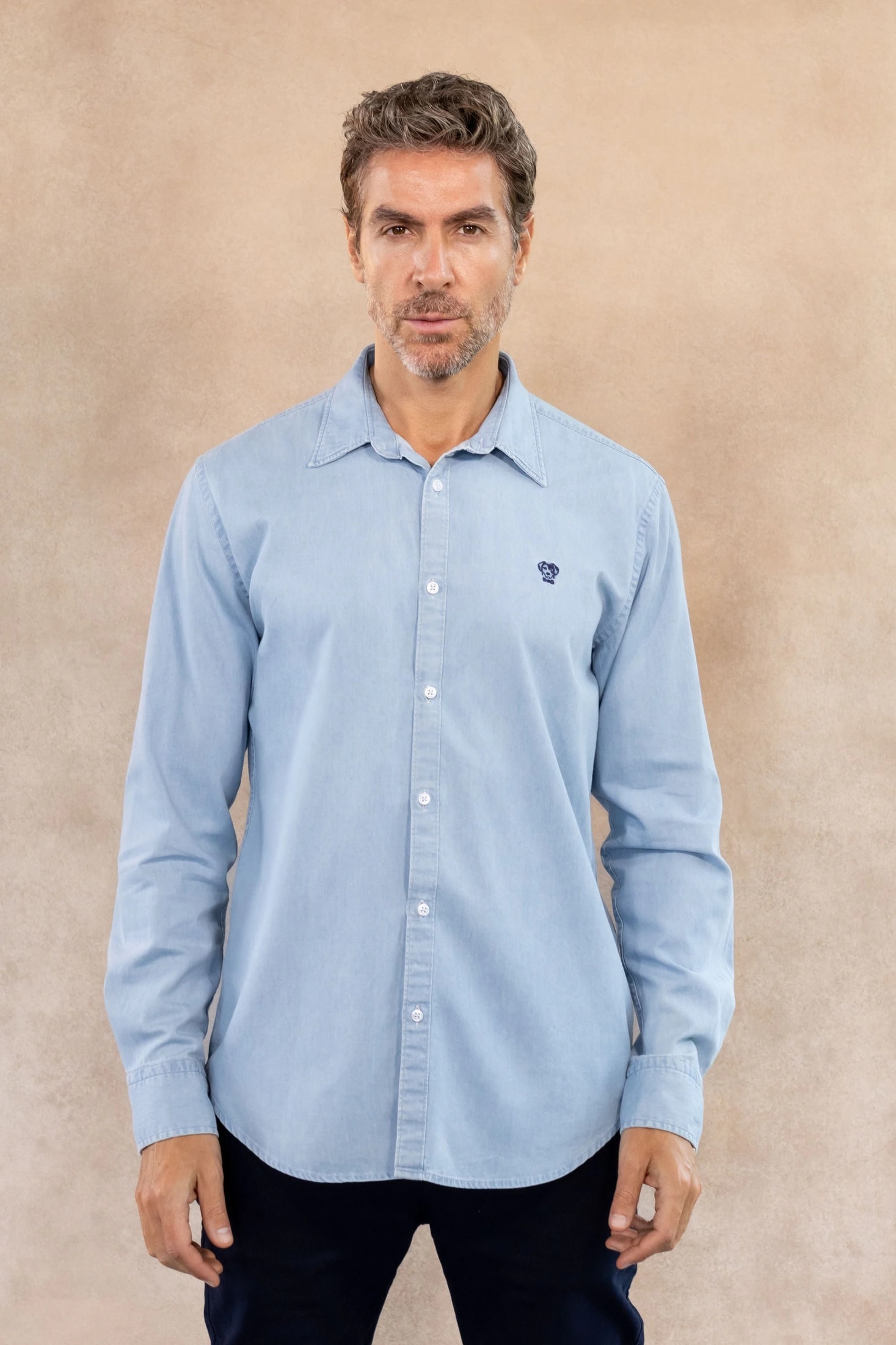 Camisa Antimanchas Denim Azul Sky - imagen 1