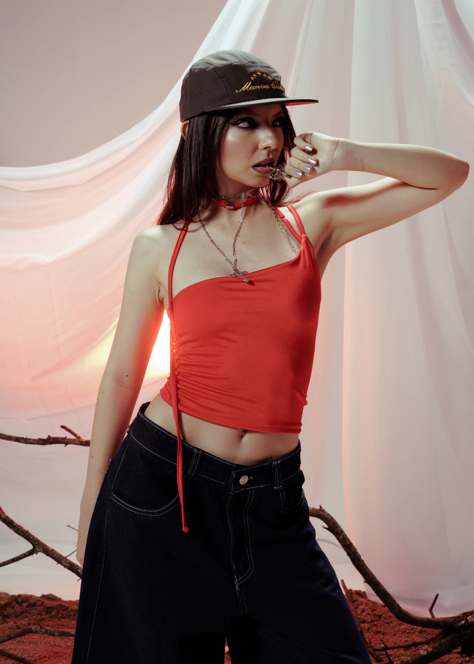 GLOW ACUBI TOP ROJO - imagen 1