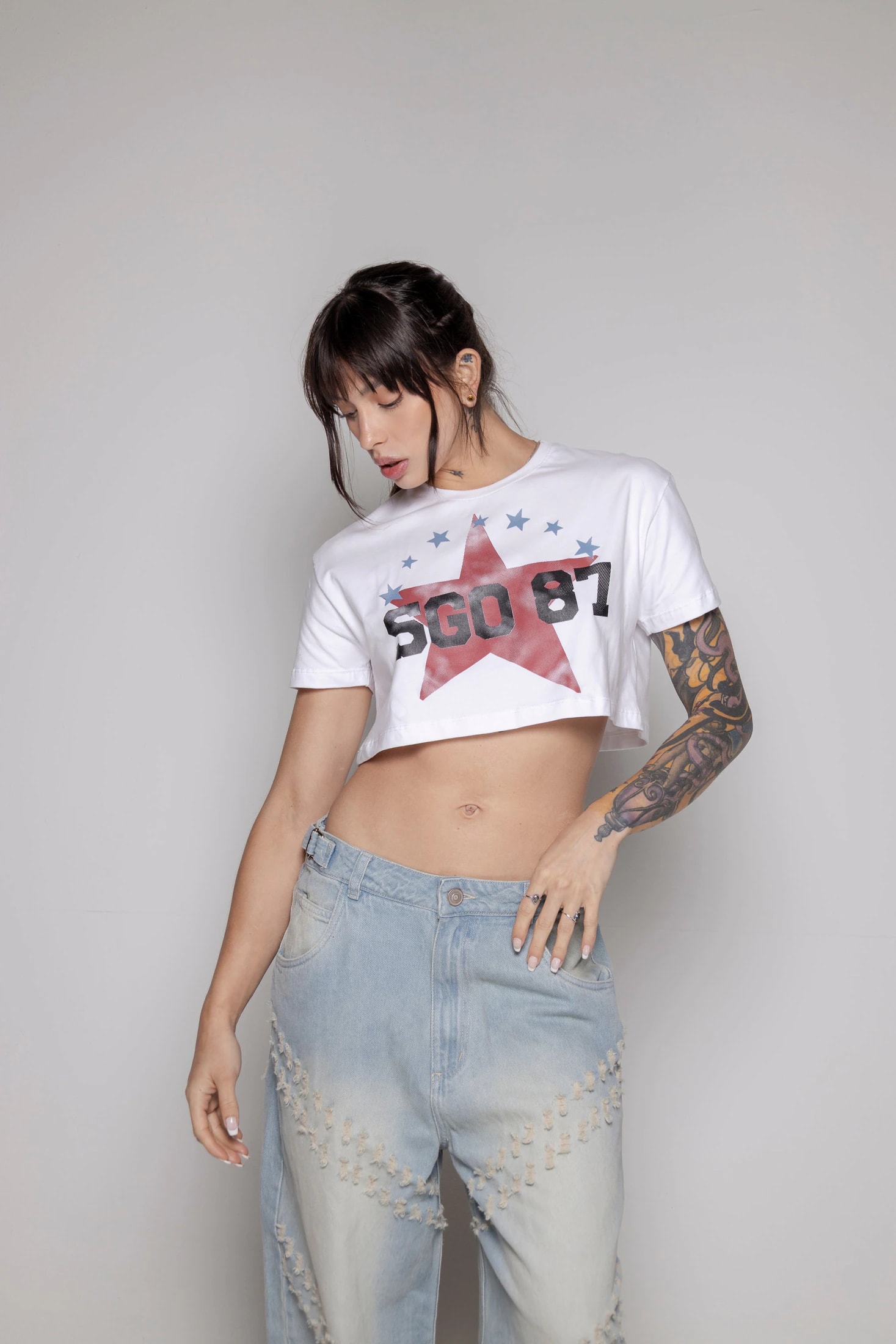 Crop-Top Courage Estrella-Blanco - imagen 1