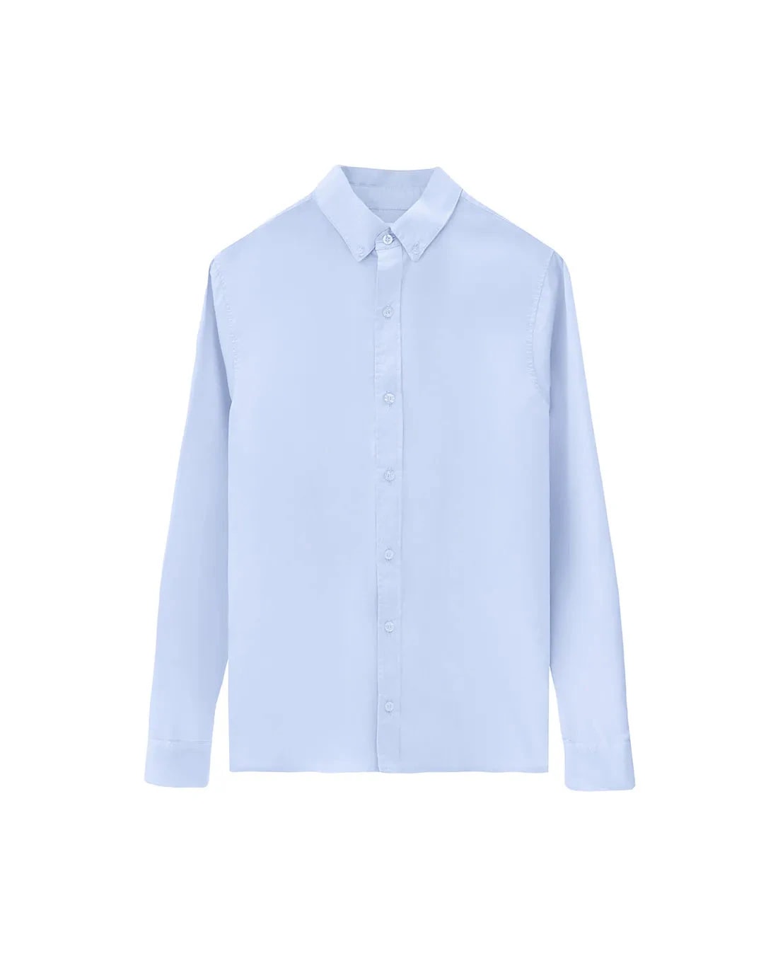 Camisa Clásica Celeste Eleganza - imagen 1