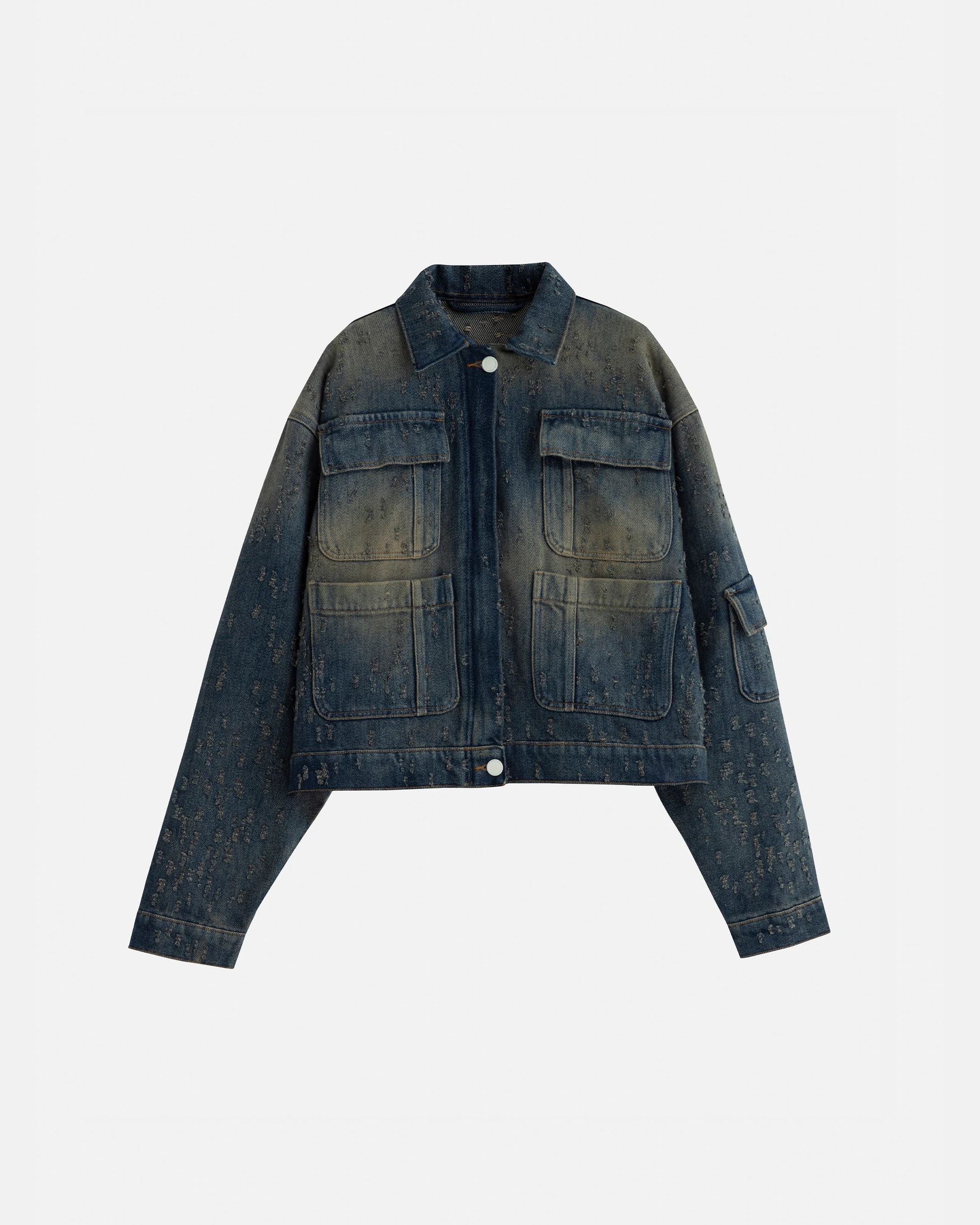 Agnus Dei Undrgld Ripped Jacket Dirty Blue - imagen 1