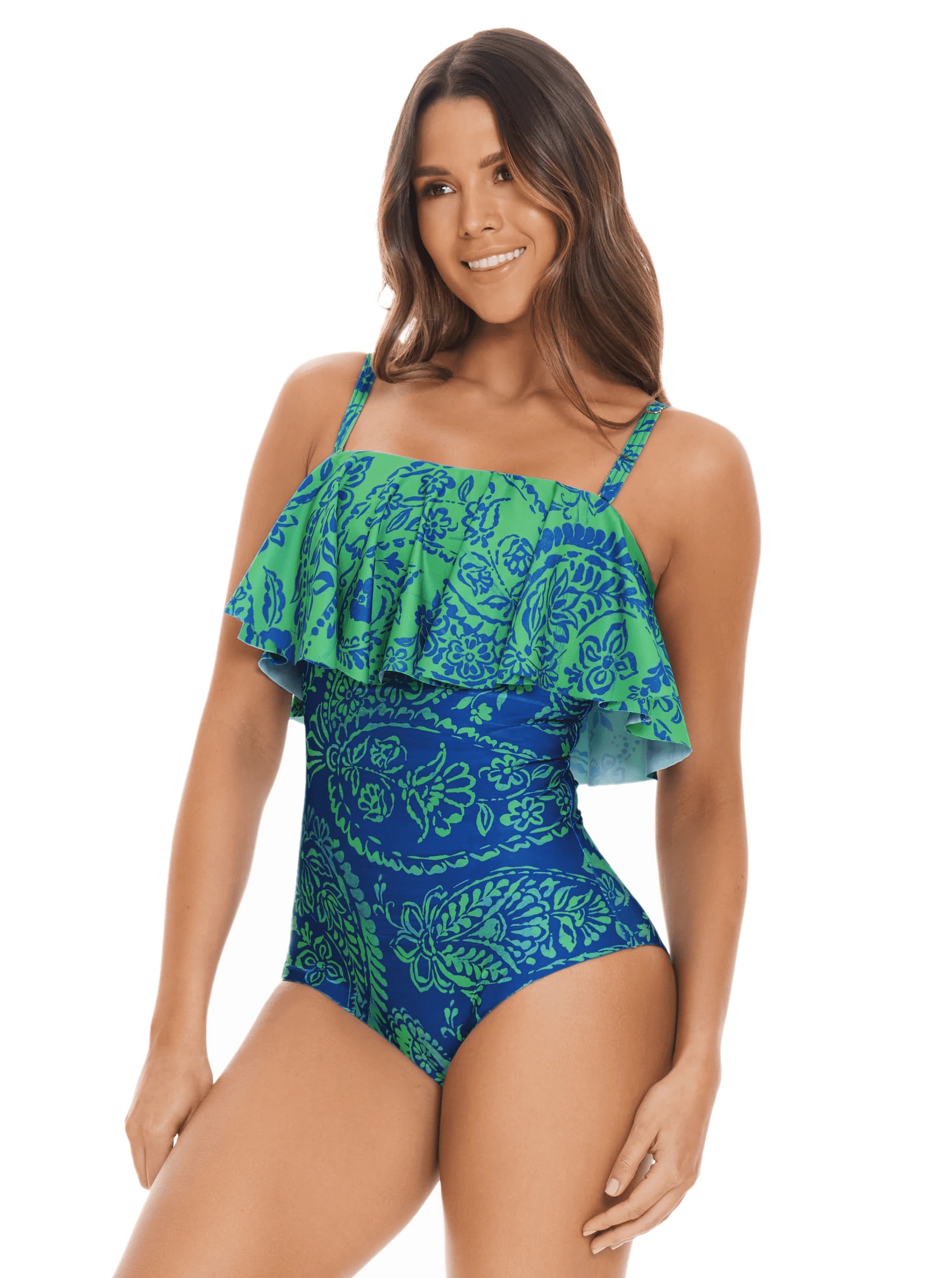 VESTIDO DE BAÑO ENTERO 42705 - STRAPLESS CON ELÁSTICO ANTIDESLIZANTE - imagen 1