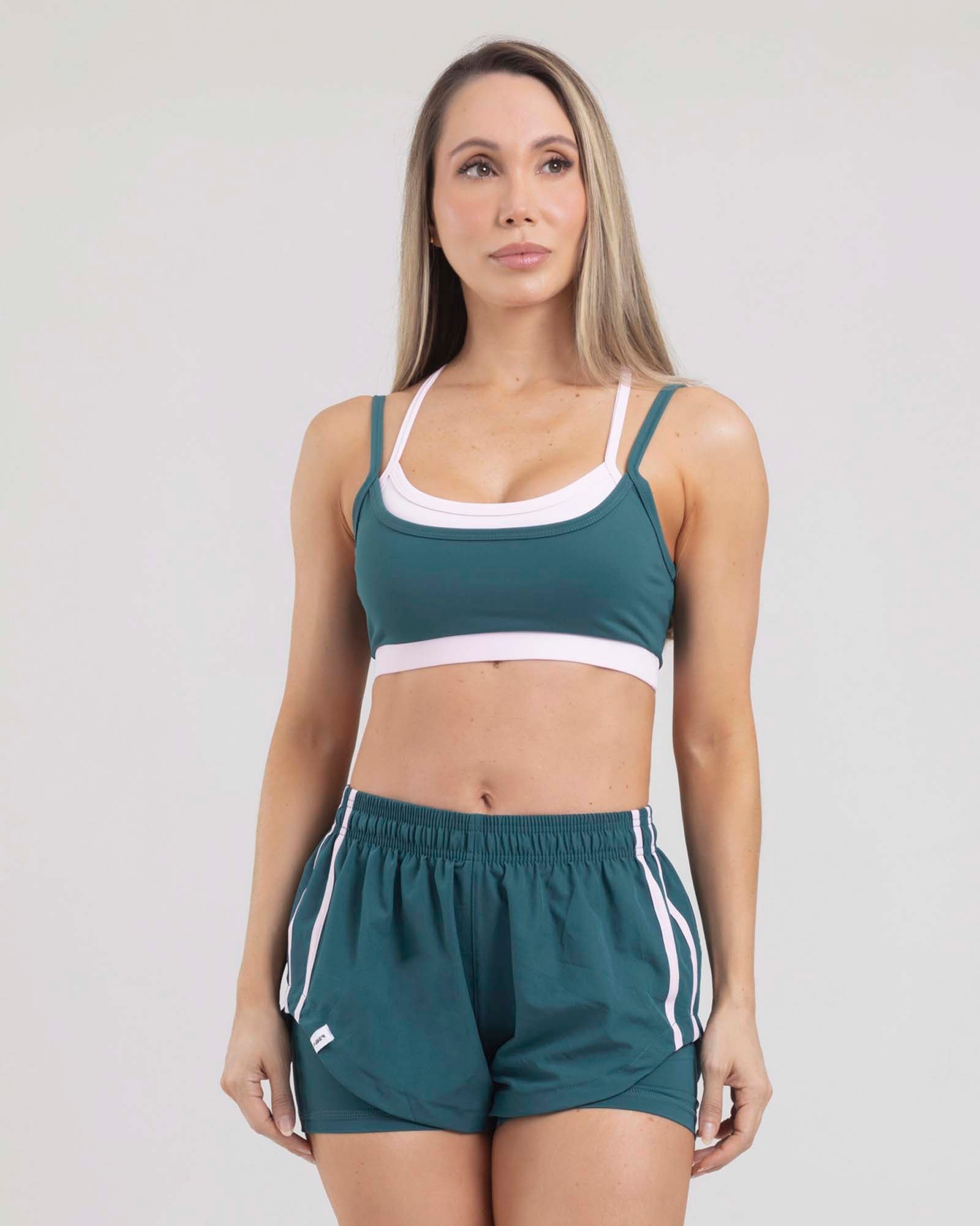 Top sisa verde esmeralda dual glow tropi FIBER - imagen 1