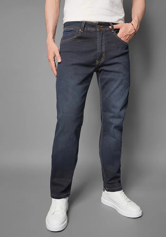 Jean para Hombre Azul Oscuro con Dirty - imagen 1