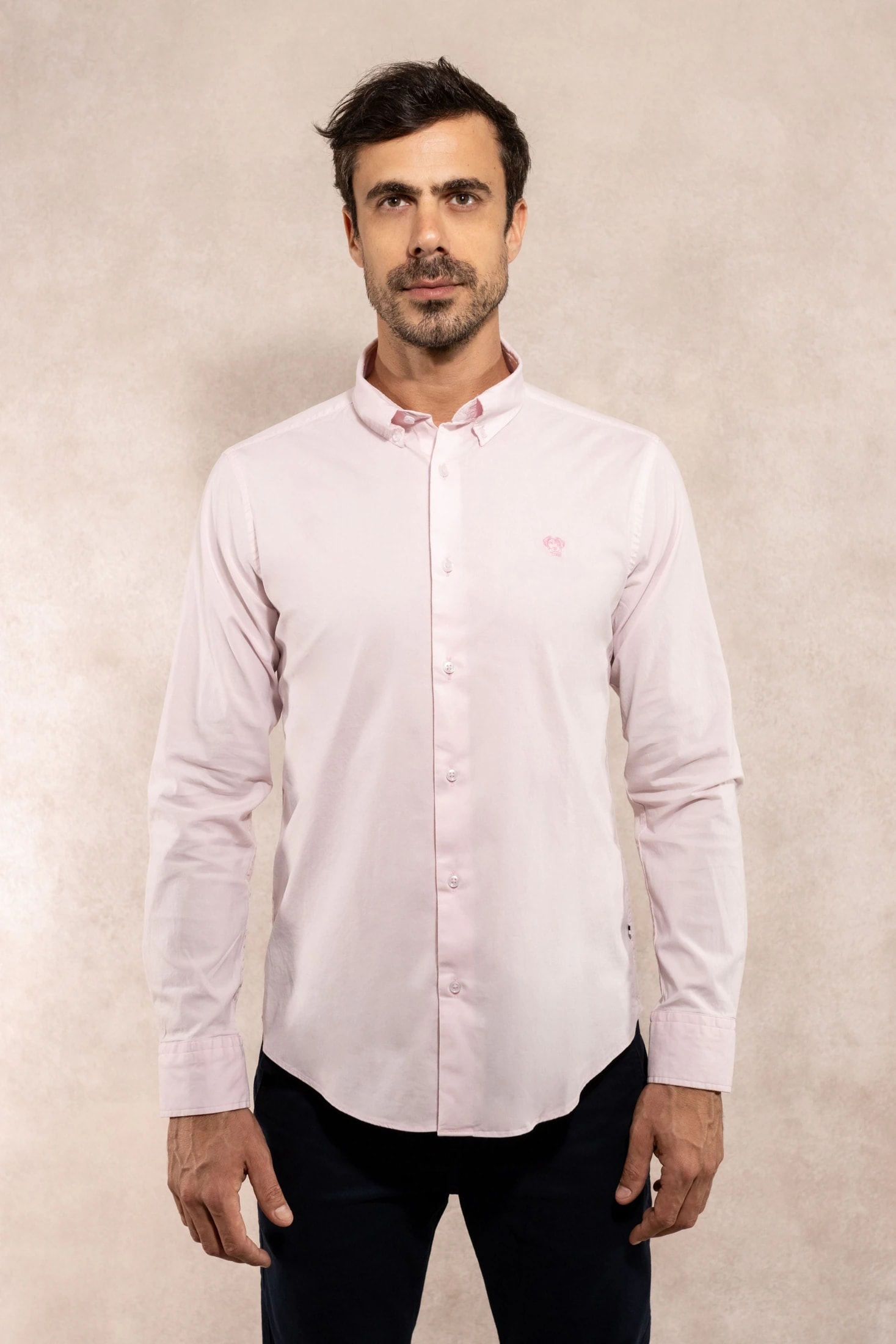 Camisa Antimanchas Popelina Baby Pink - Talla Regular - imagen 1