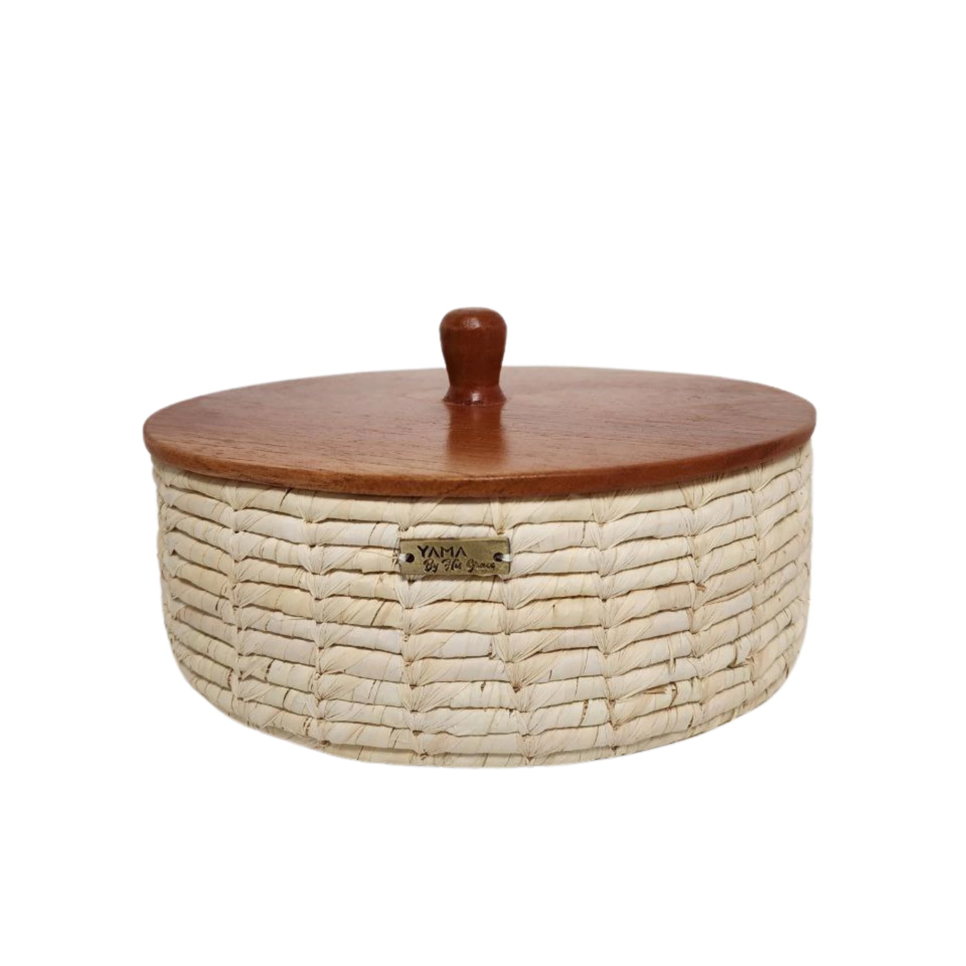 Artisanal Basket with Wood Lead - imagen 1