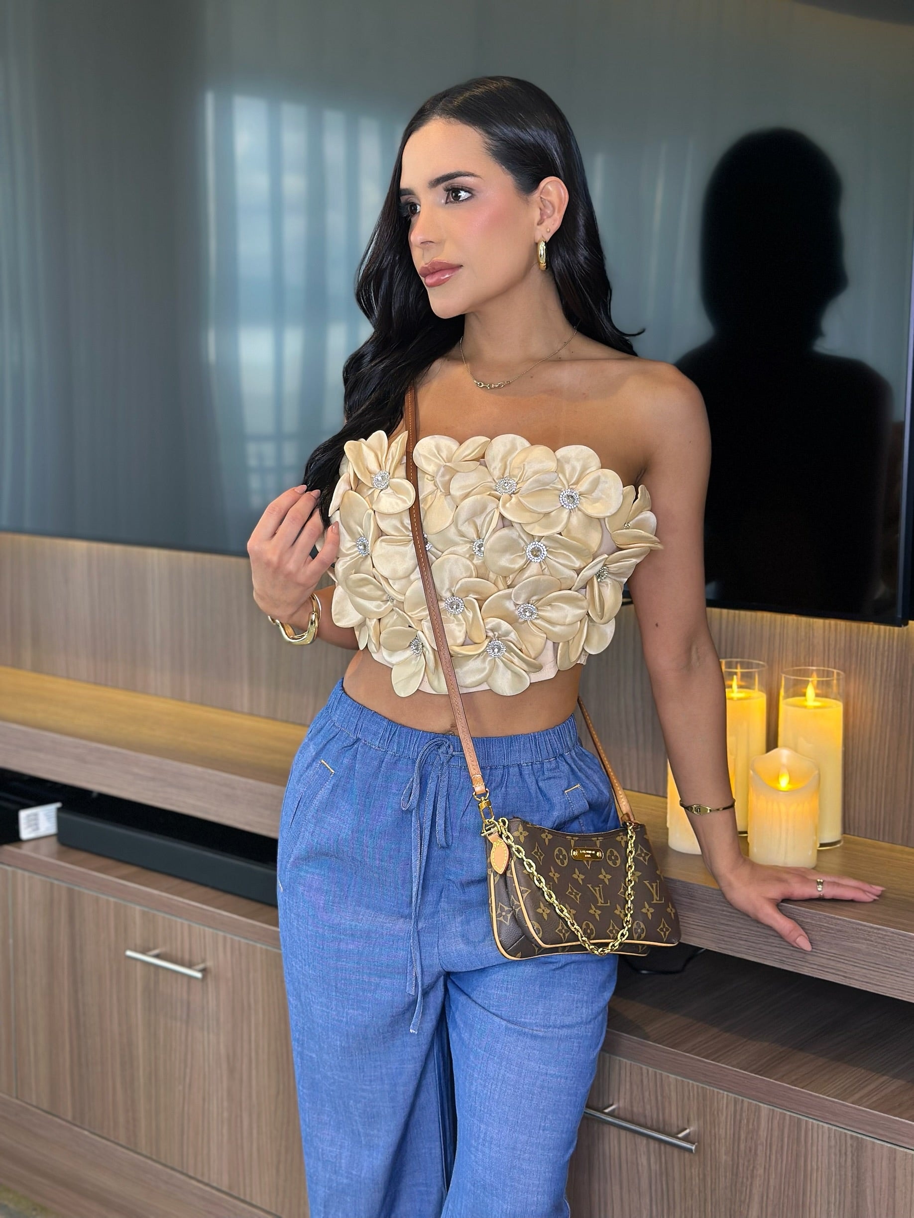 TOP ASTRID BEIGE - imagen 1