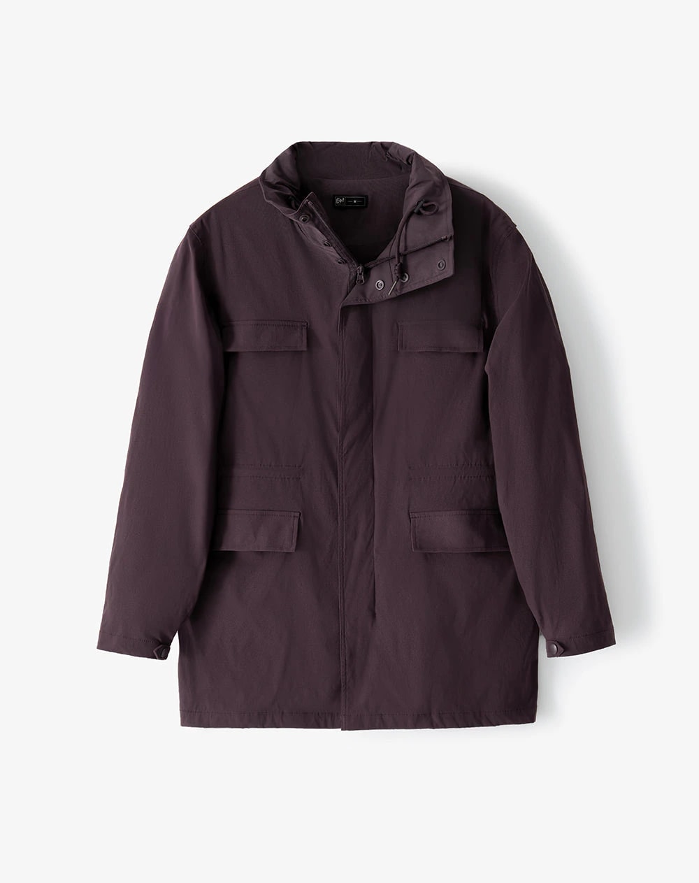 Chaqueta rompevientos regular vinotinto hombre - imagen 1
