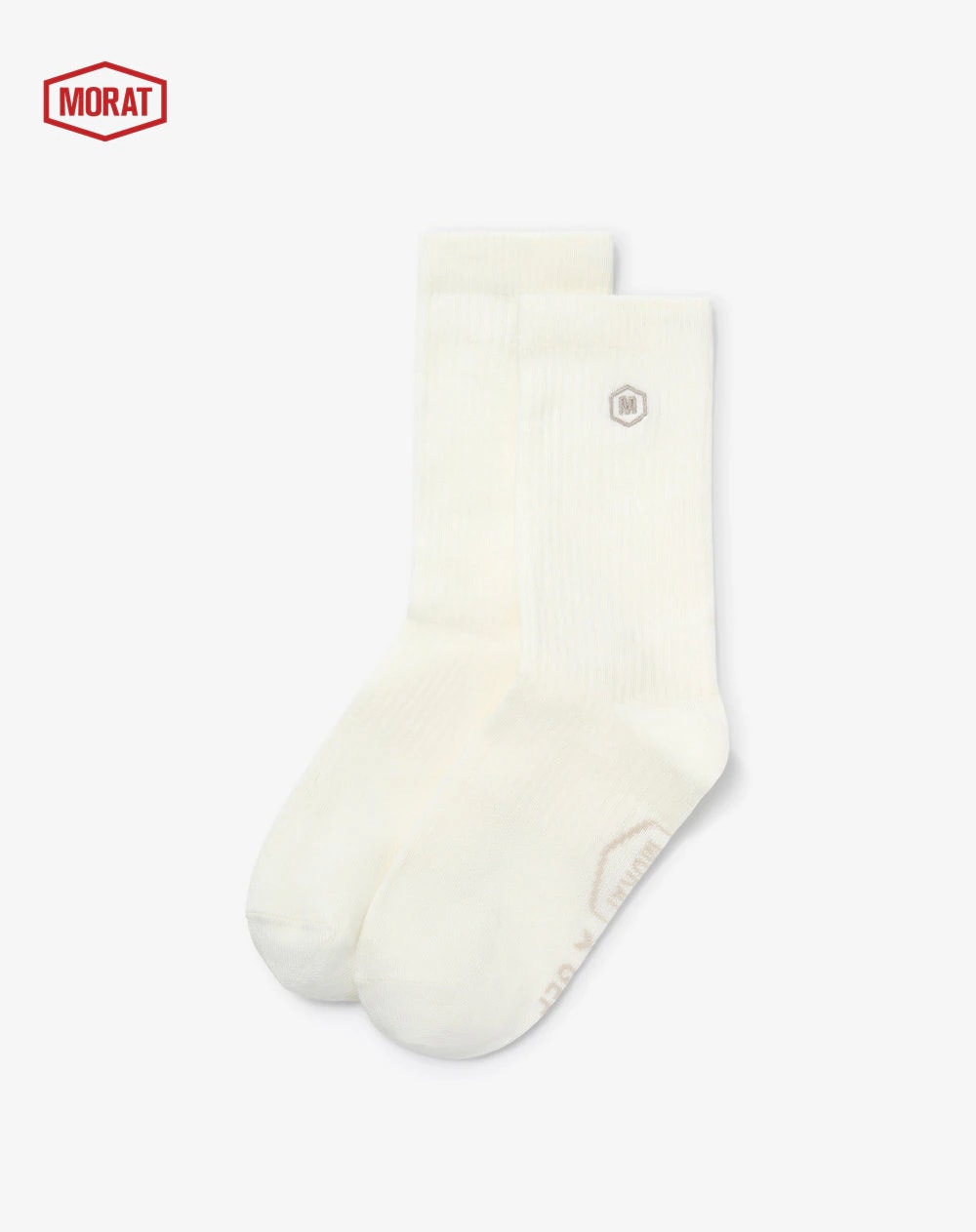 Medias largas blanco unisex GEF | MORAT - imagen 1