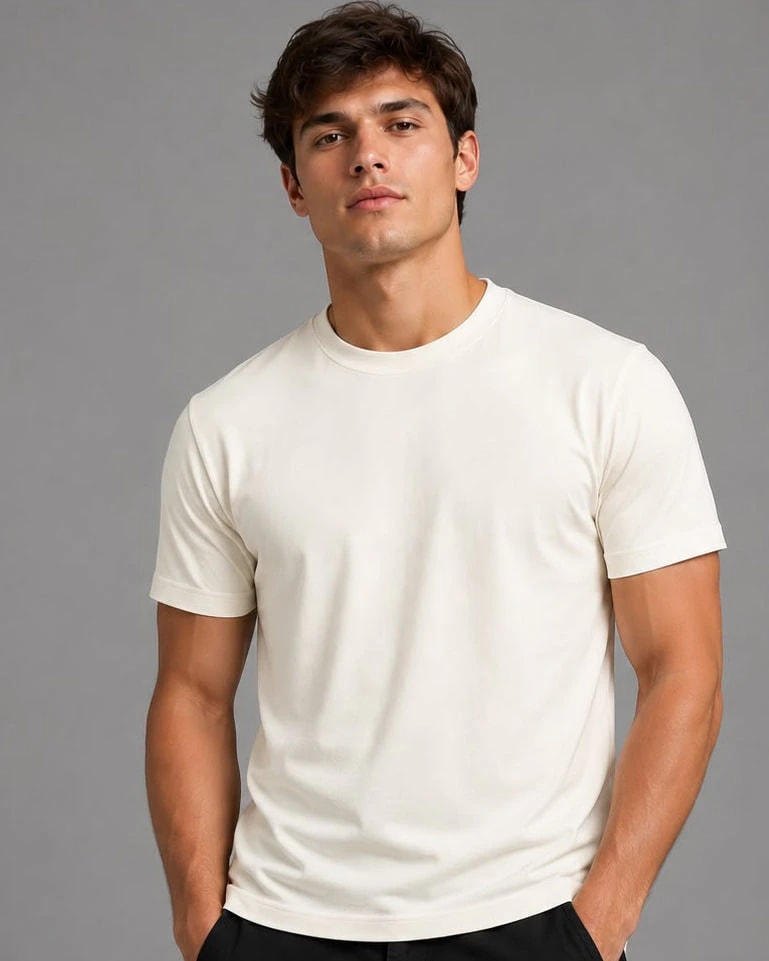 Camiseta Basica Holanda Blanco Hueso - imagen 1