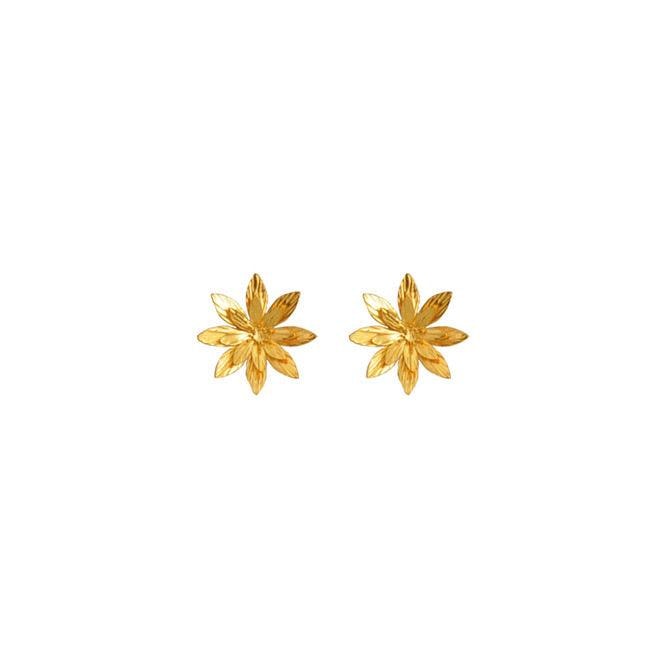 Arete Topo Pequeño Flor De Loto Resiliencia - imagen 1