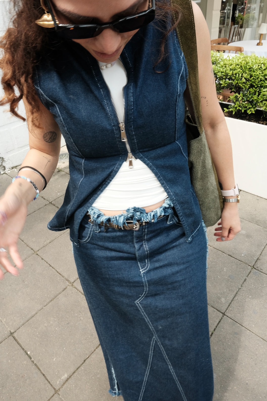 Top Portal Vest | Denim Oscuro - imagen 1