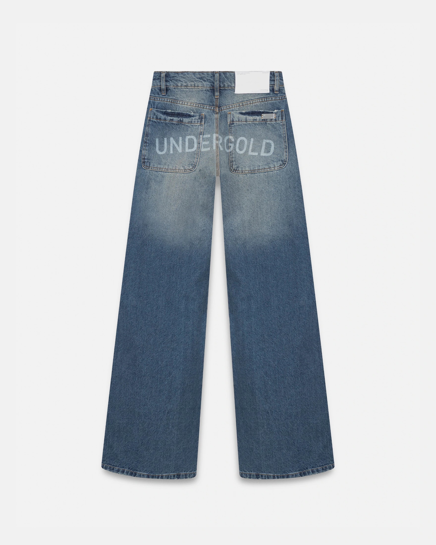 W Line Basic Wide Jeans Mid Blue - imagen 1