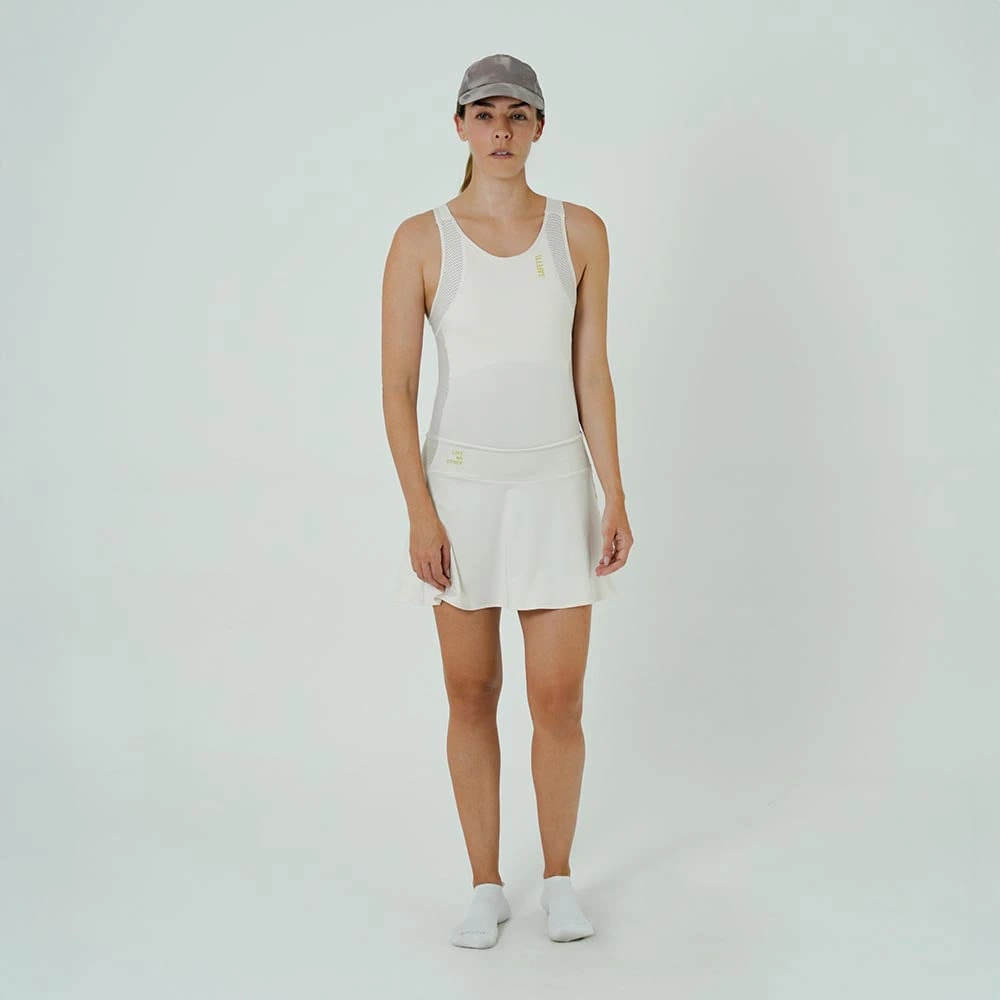 VESTIDO RUNNING/PÁDEL BOUNCE MARFIL PARA MUJER - imagen 1