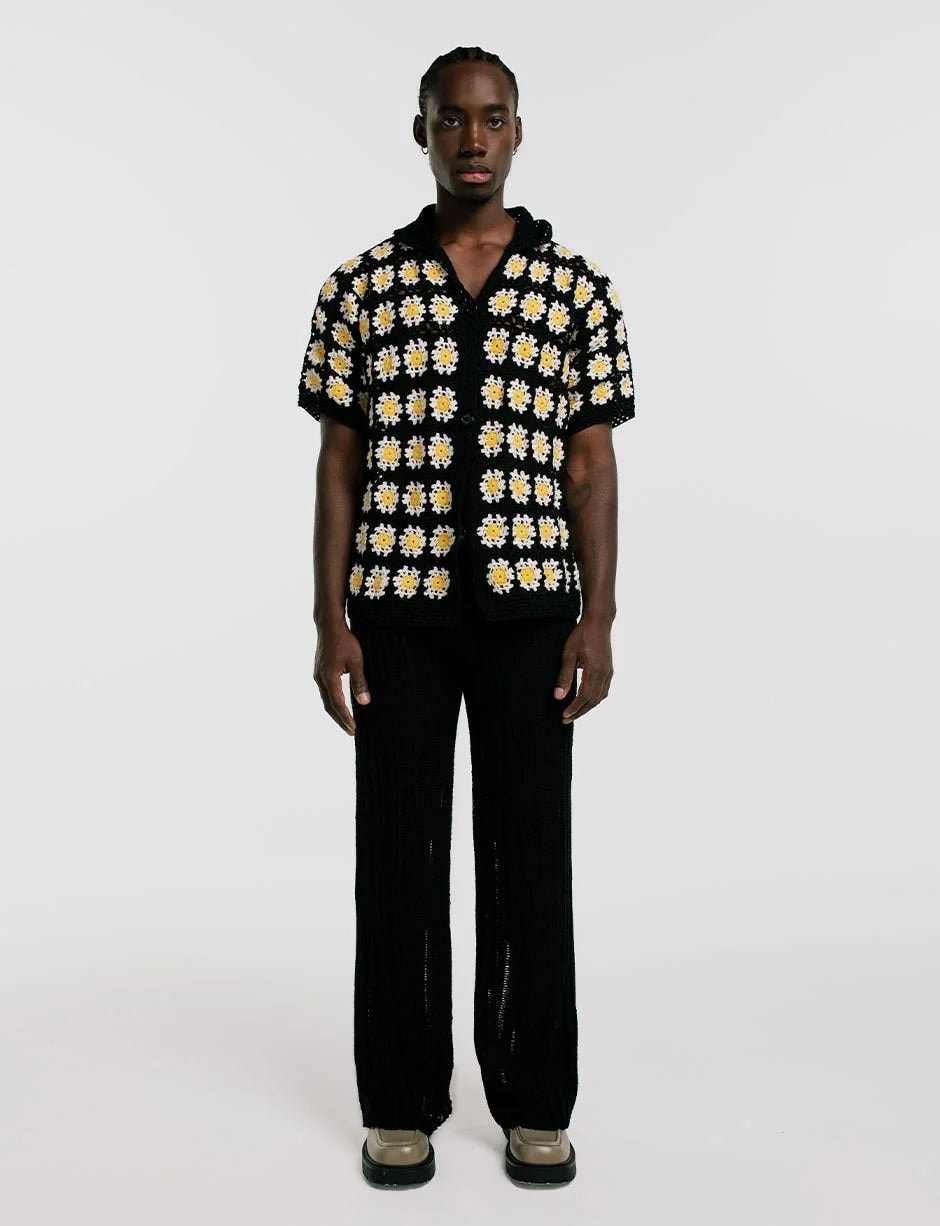 Guayabera Flores Crochet Hombre - imagen 1