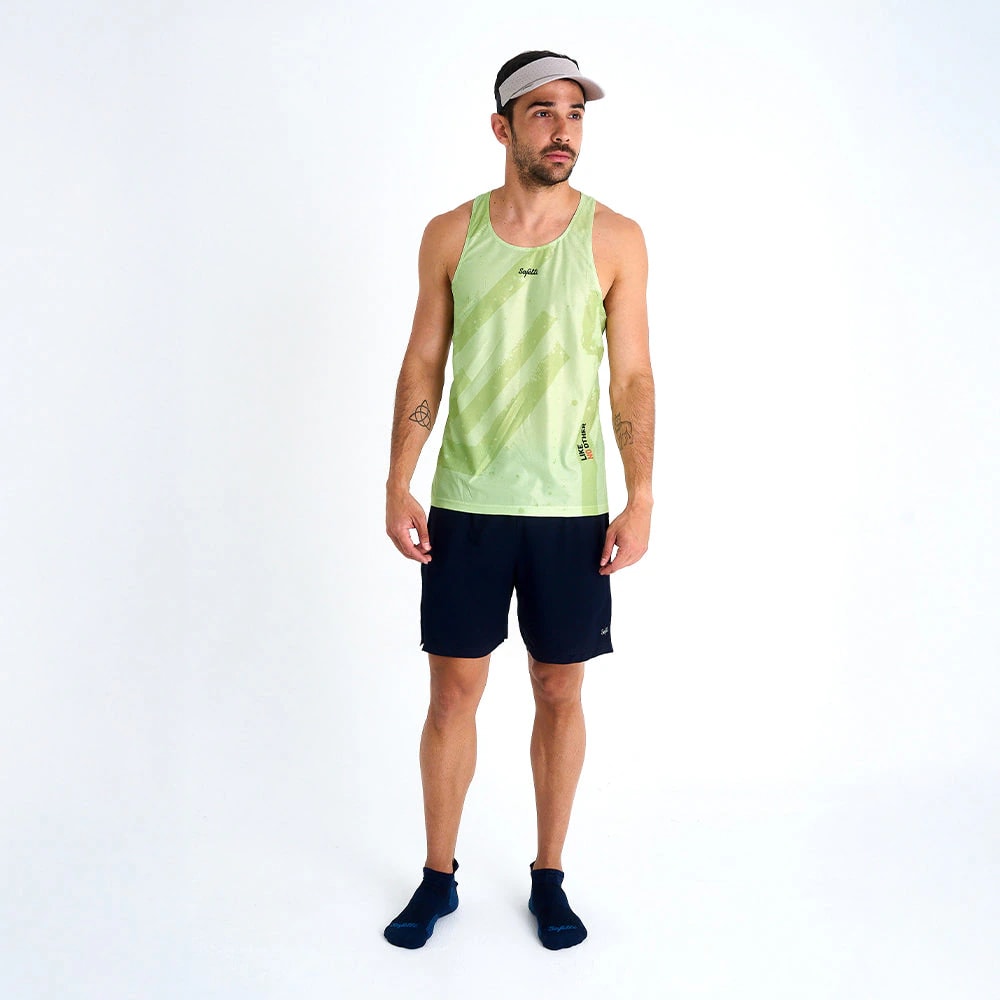 CAMISETA RUNNING MANGA SISA ENGRAVED YELLOW PARA HOMBRE - imagen 1