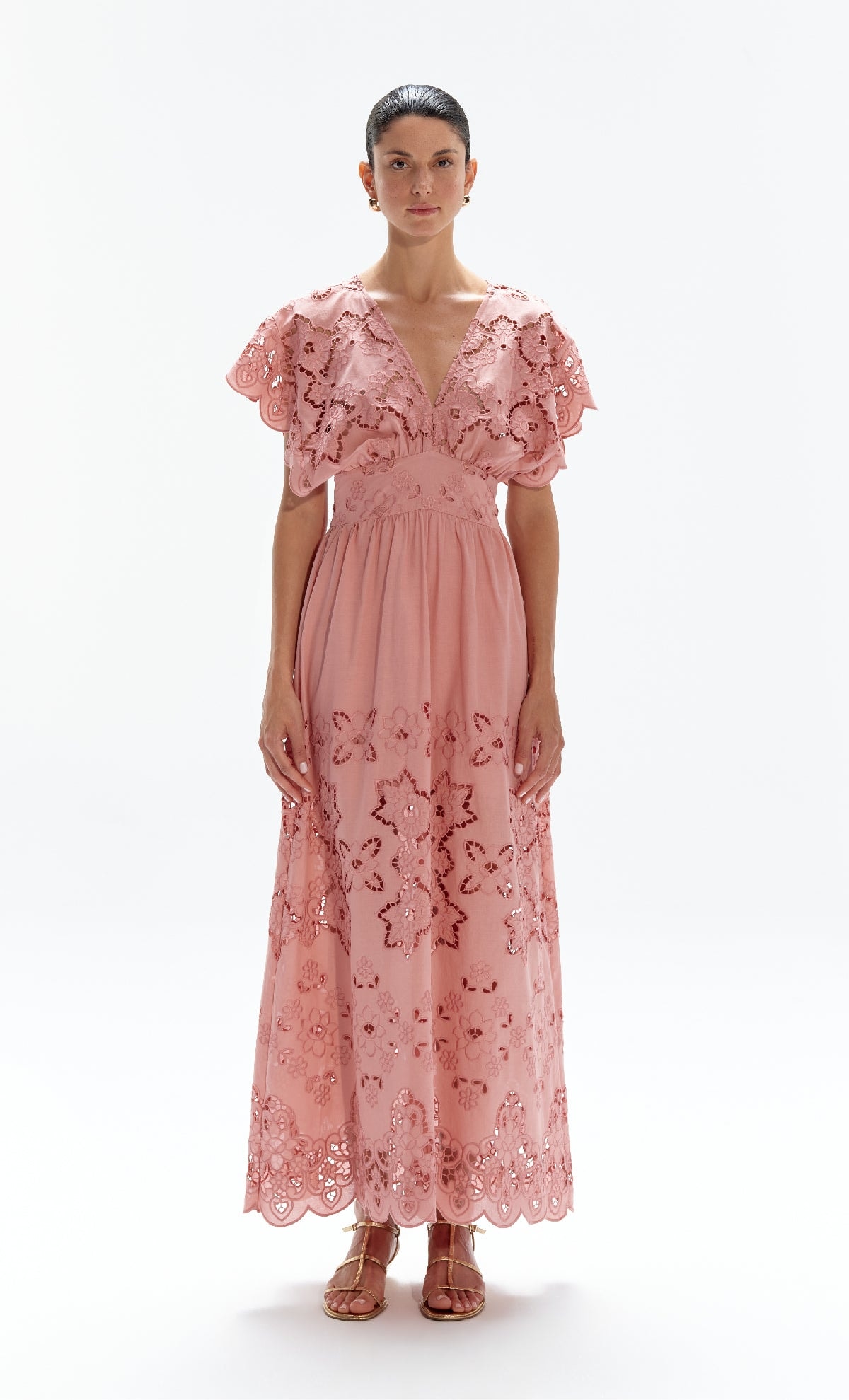 Vestido midi Juliana Coral - imagen 1