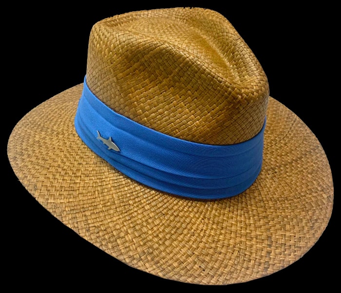 SOMBRERO OSCURO CINTA ANCHA AZUL INDIGO - imagen 1