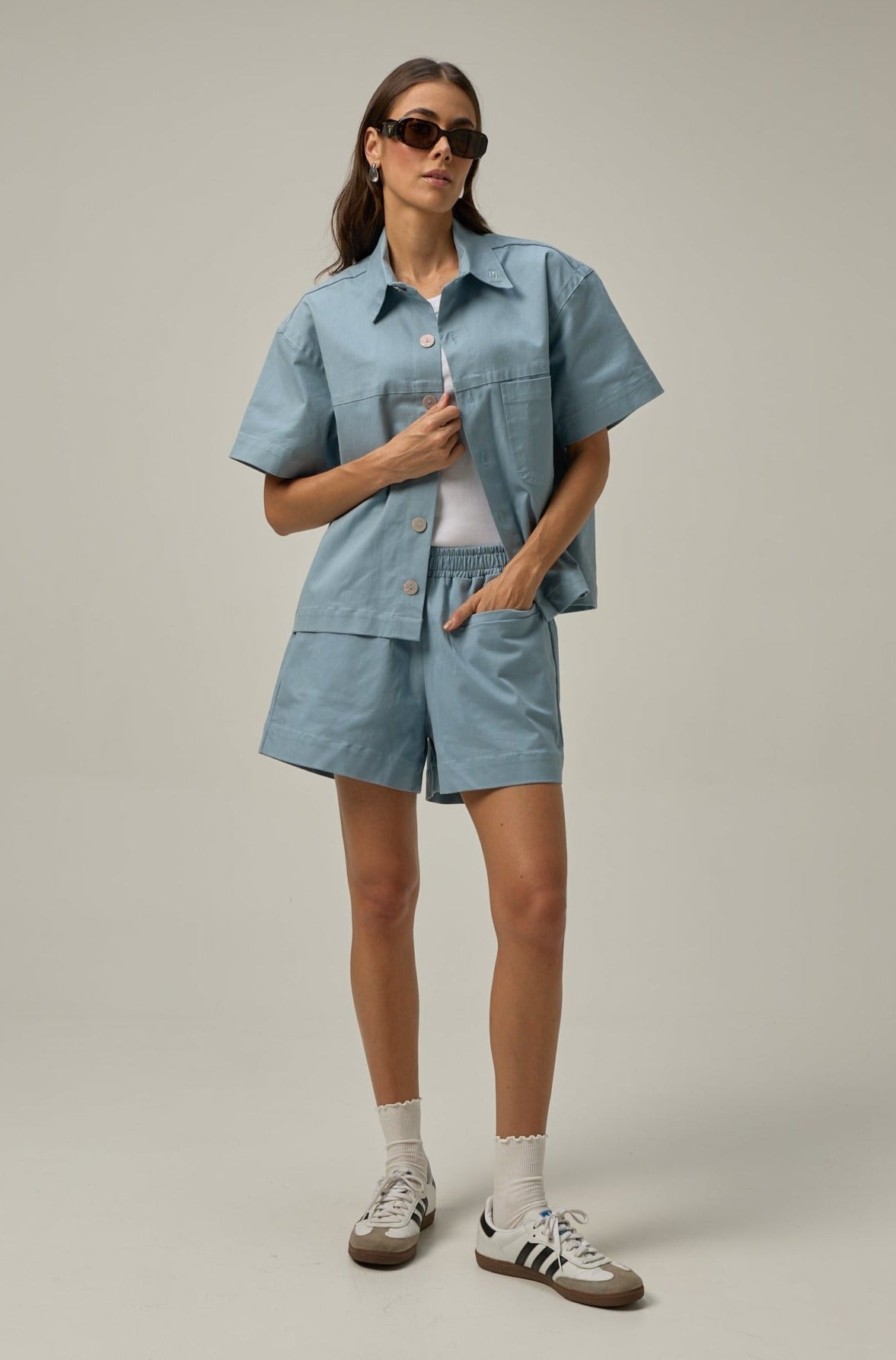 Camisa Lona | azul piedra - imagen 1