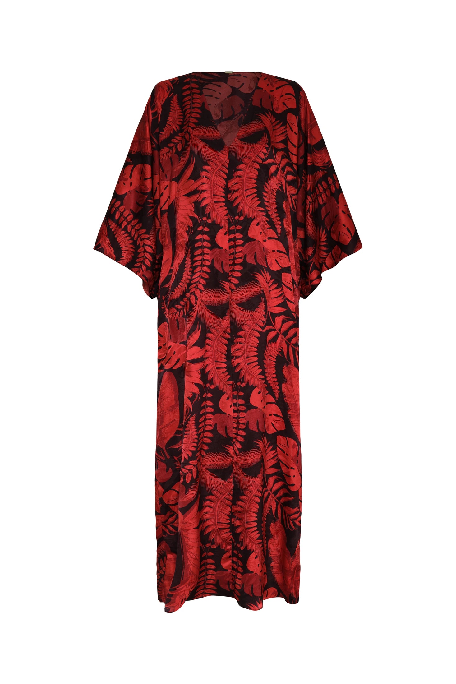 Mercedes Silk Jacquard Tunic / Cherry Rainforest - imagen 1